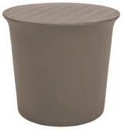 Bistro Rattan Wood Sandıklı Sehpa Capuccino