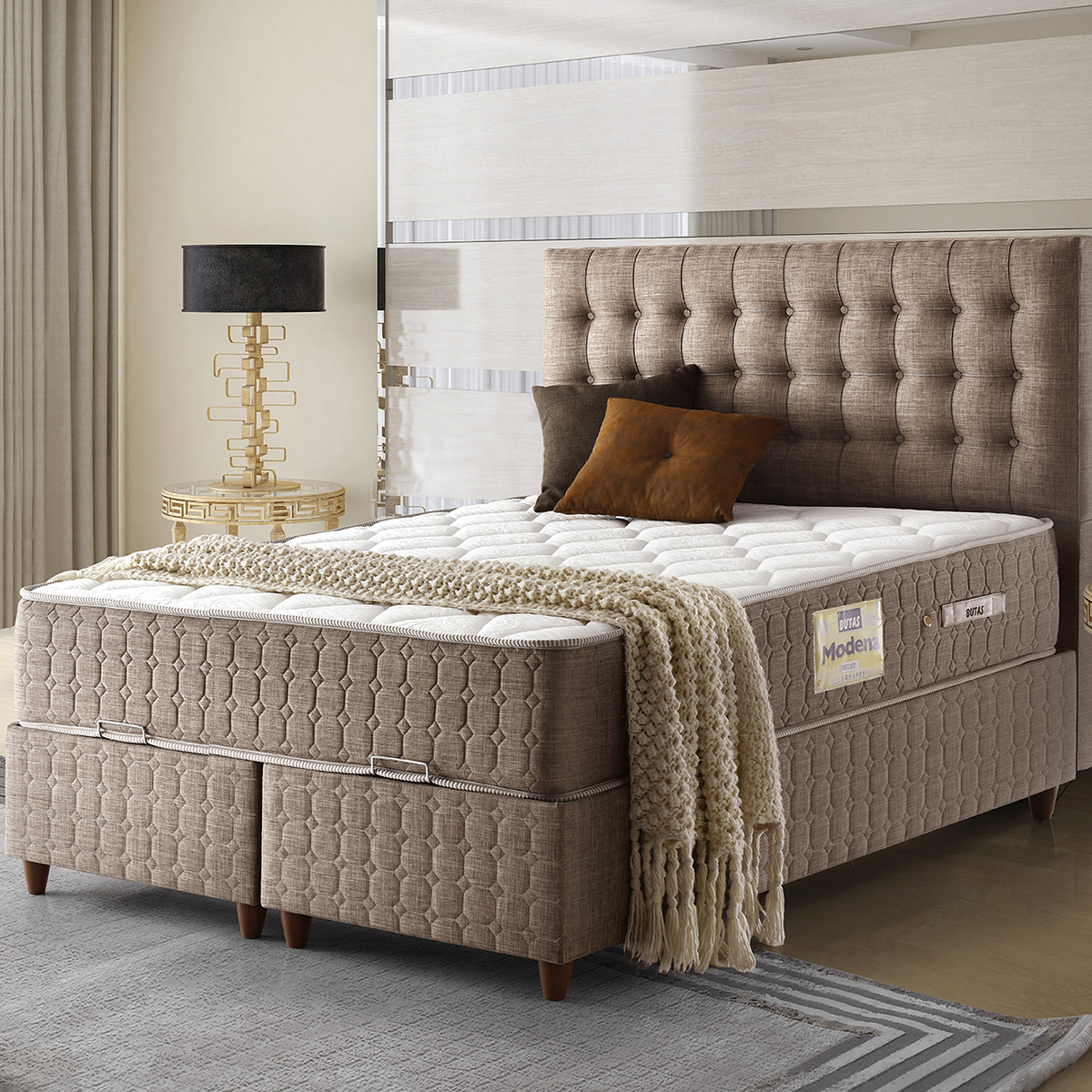 Butaş Modena 160x200 İki Buçuk Kişilik Bonel Yay Şilte