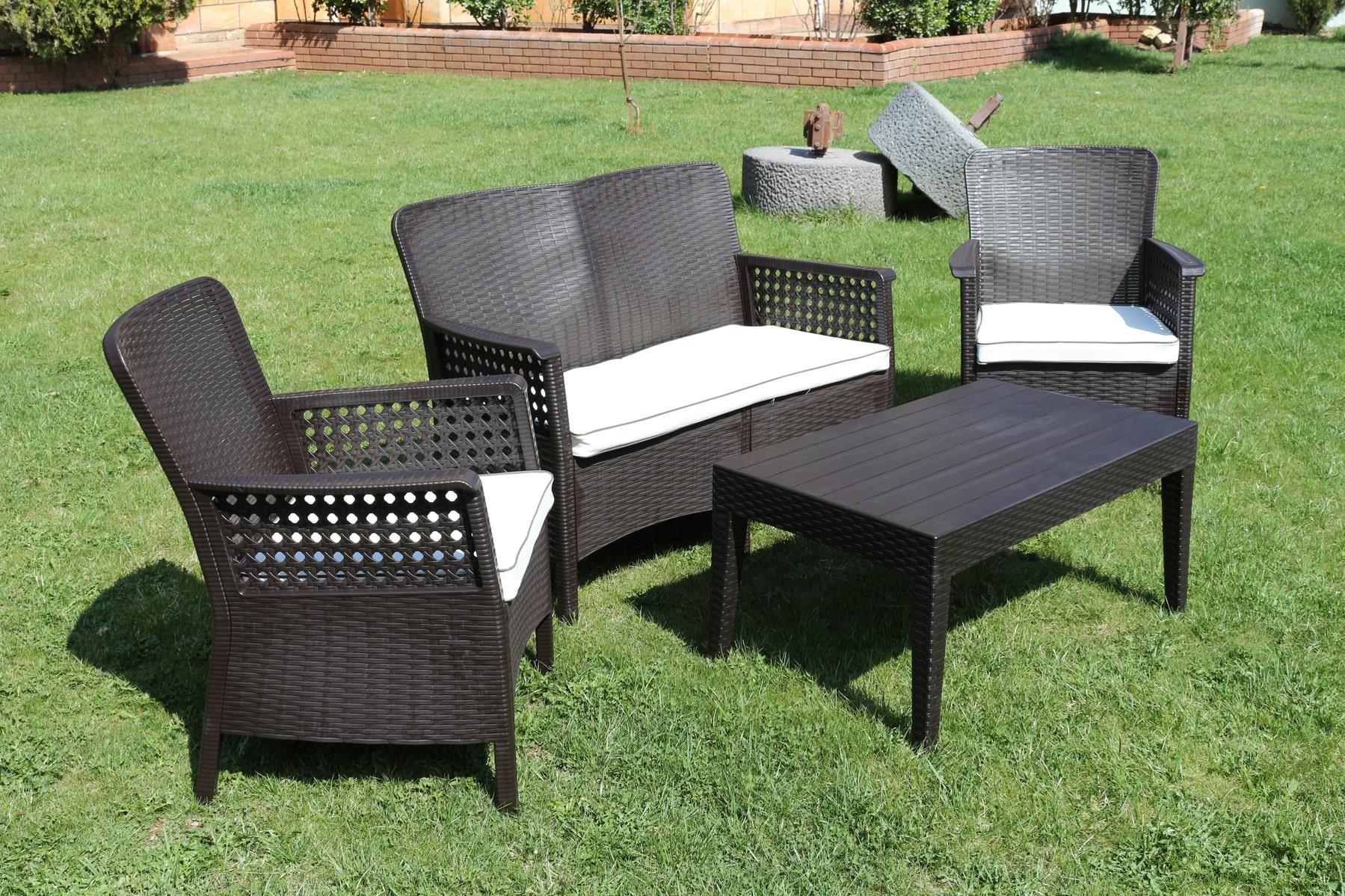 Florida İkili Kahve Set, Minderli, 2+1+1+S