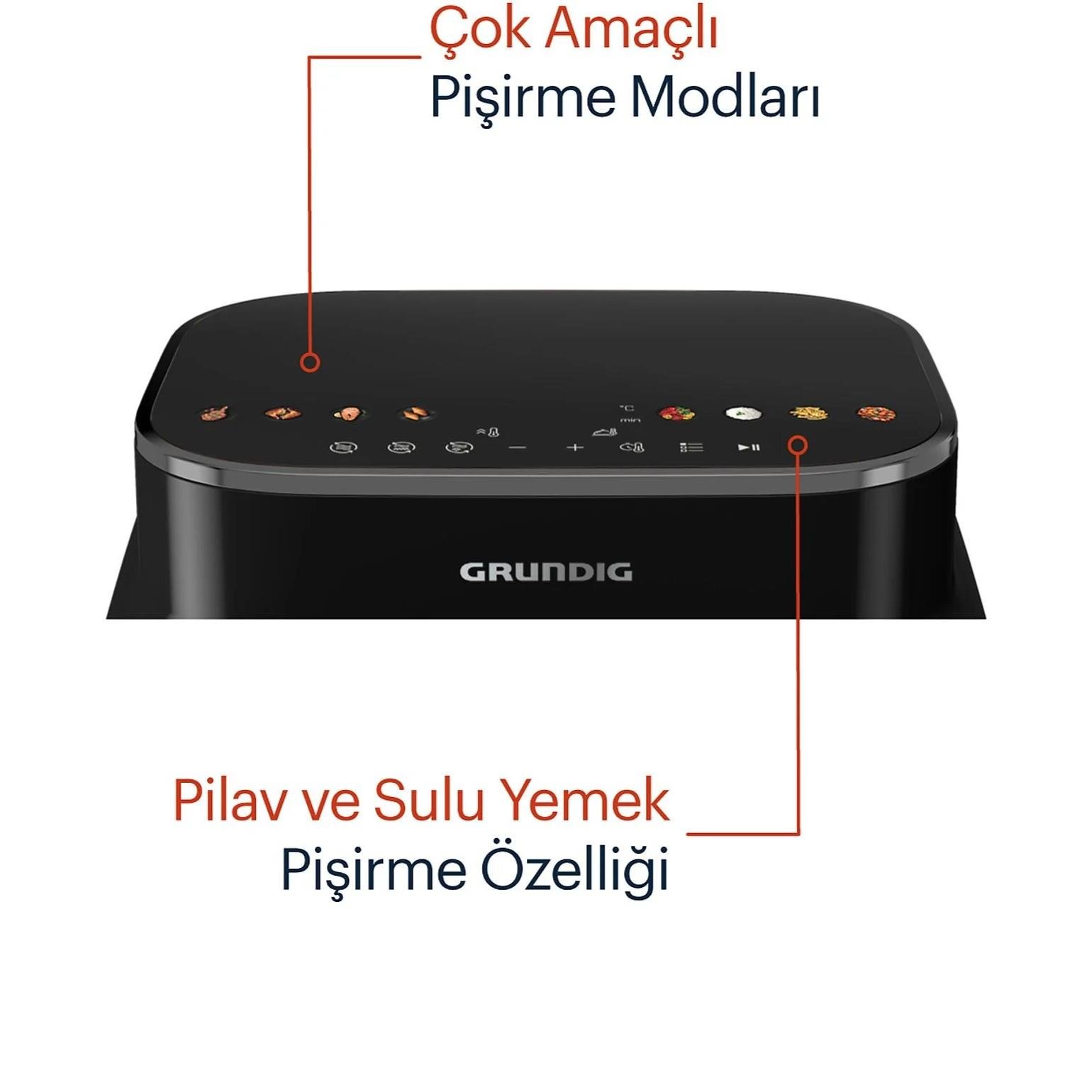 FRY 8420 Grundig AirFit+ Buhar Destekli Airfryer