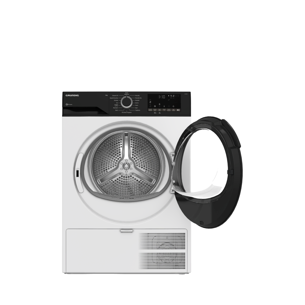 GDH 9664 Grundig 9 Kg Isı Pompalı Beyaz Kurutma Makinesi