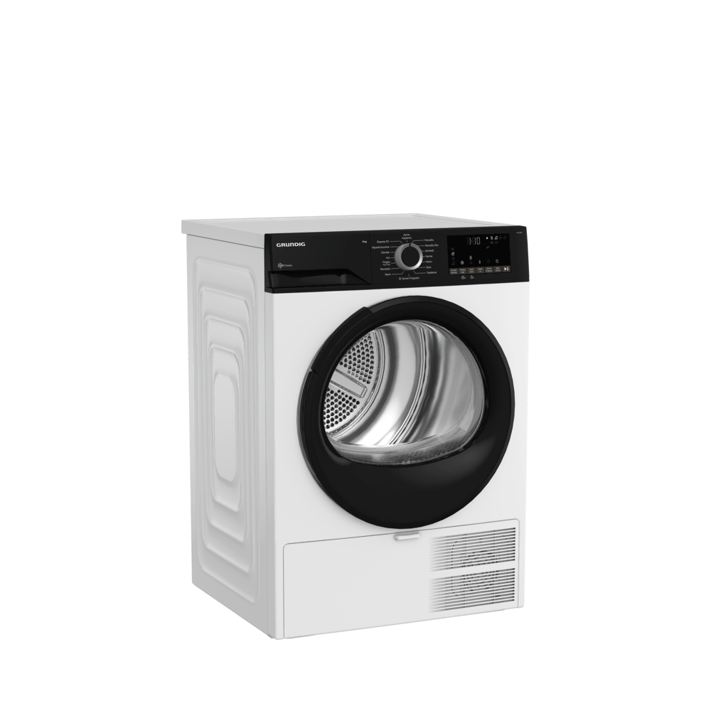 GDH 9664 Grundig 9 Kg Isı Pompalı Beyaz Kurutma Makinesi