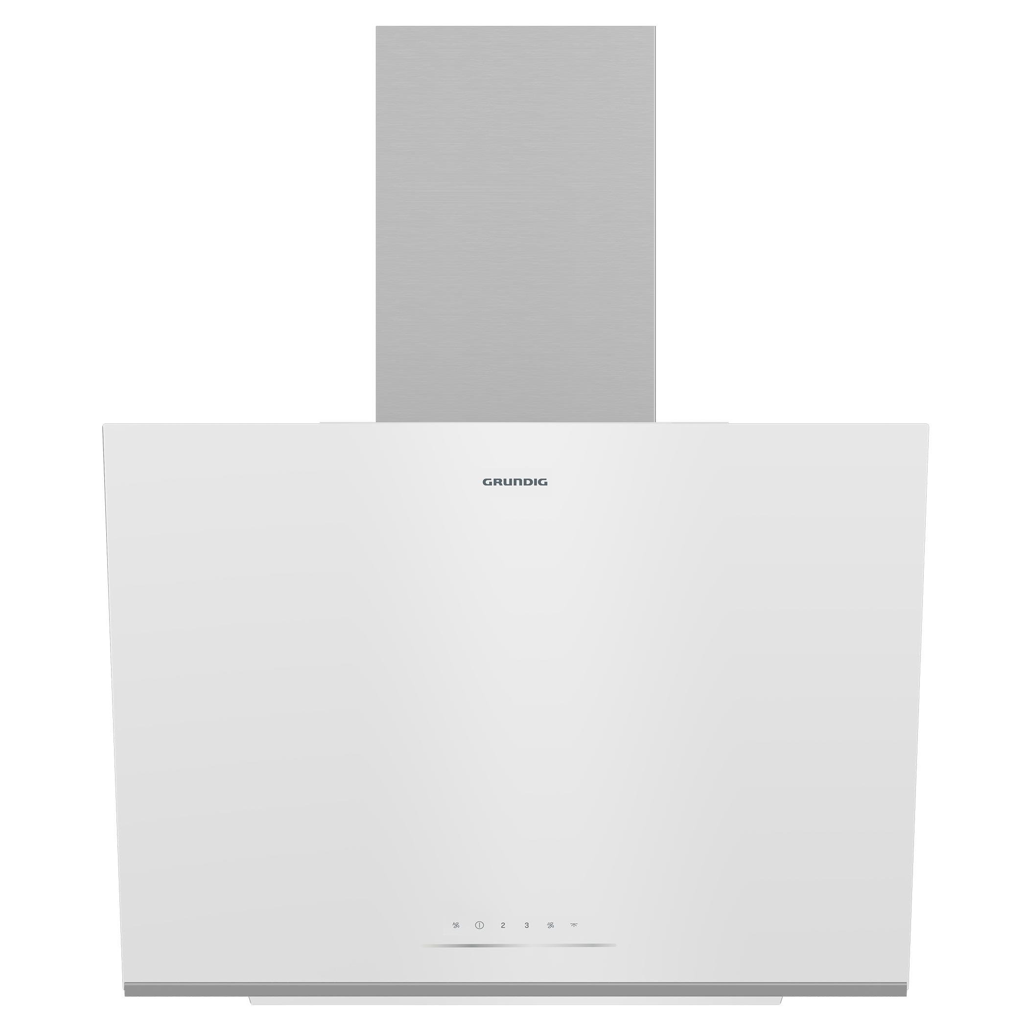 GDSP 2464 BWSC Grundig Beyaz Y Tipi Cam Davlumbaz