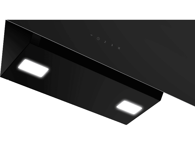 GDSP 2474 BB Grundig Siyah Y Tipi Cam Davlumbaz