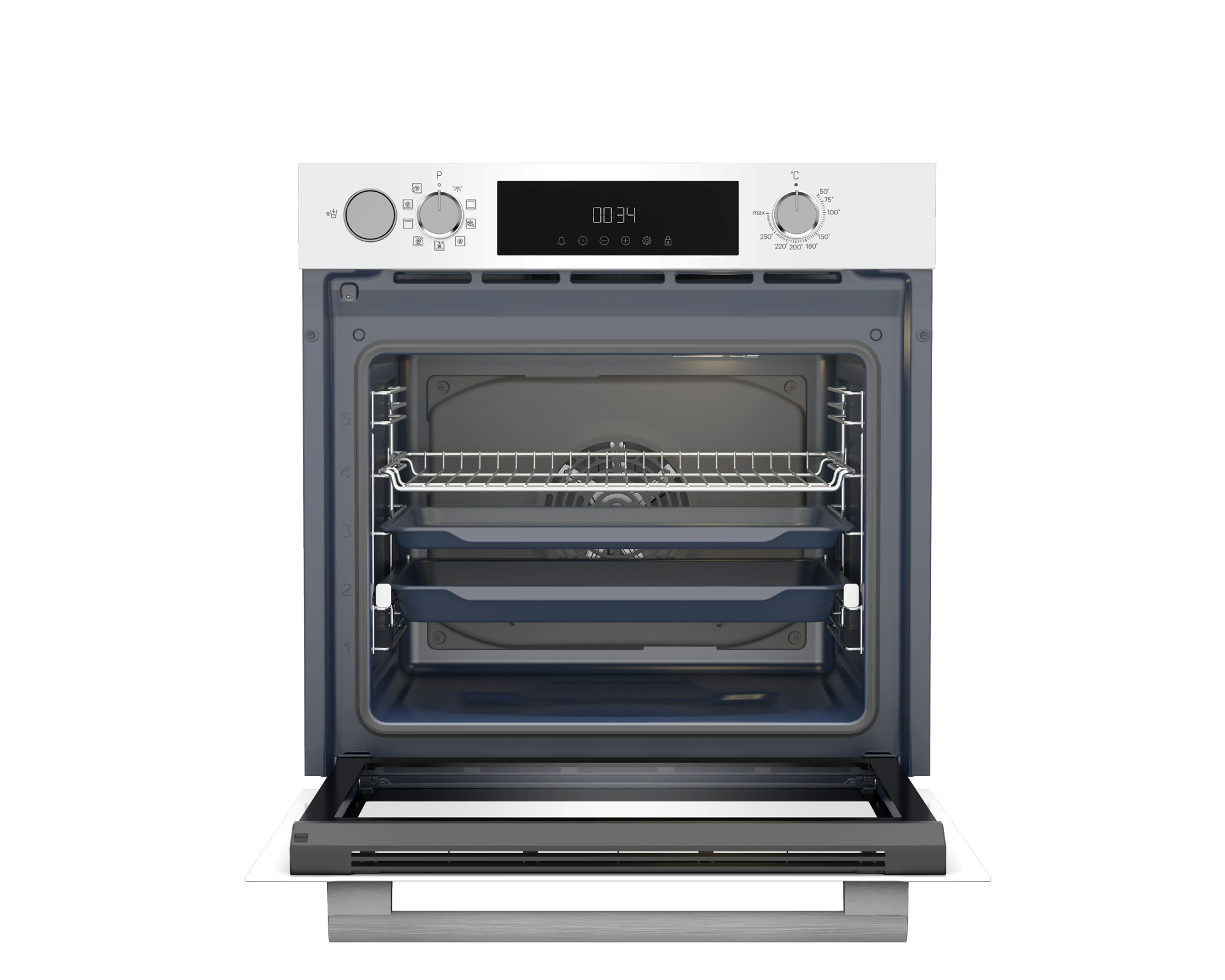 GEBD 12302W Grundig Ankastre Beyaz Cam Fırın