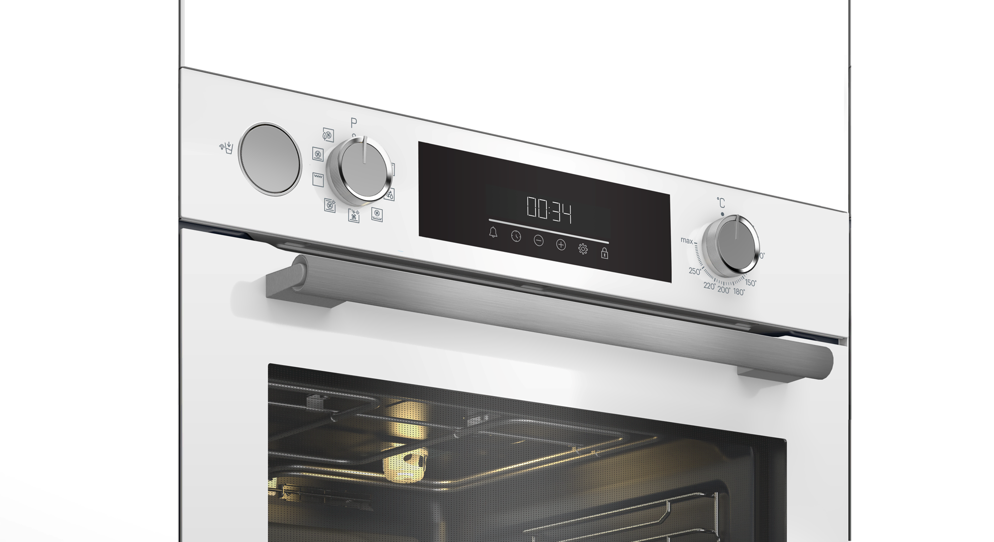 GEBD 12302W Grundig Ankastre Beyaz Cam Fırın