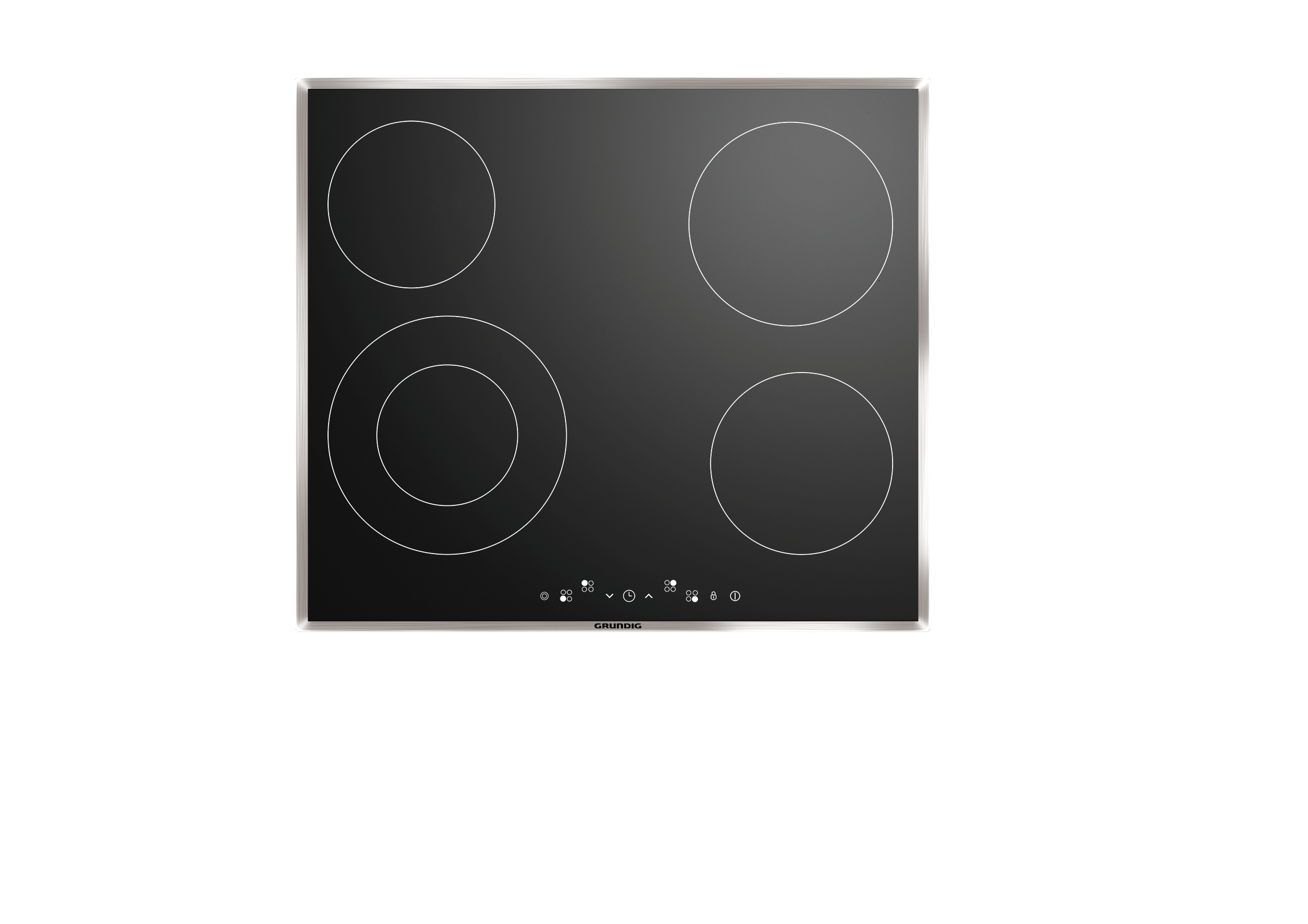 GIEV 613420 E Grundig Elektrikli Ankastre Siyah Cam Ocak