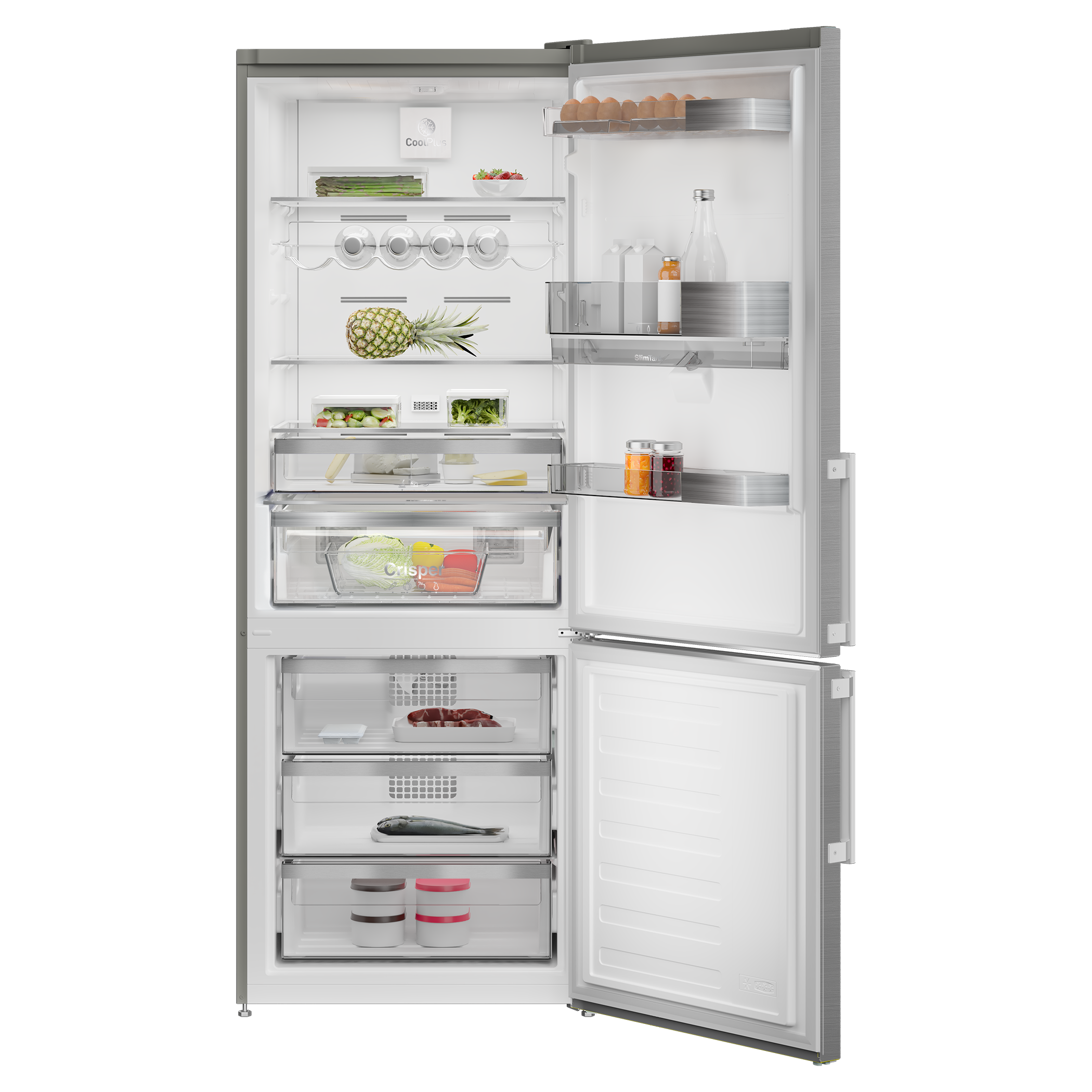 GKN 27920 X Grundig No Frost Net 497Lt. Inox Sebil Bölmeli Buzdolabı