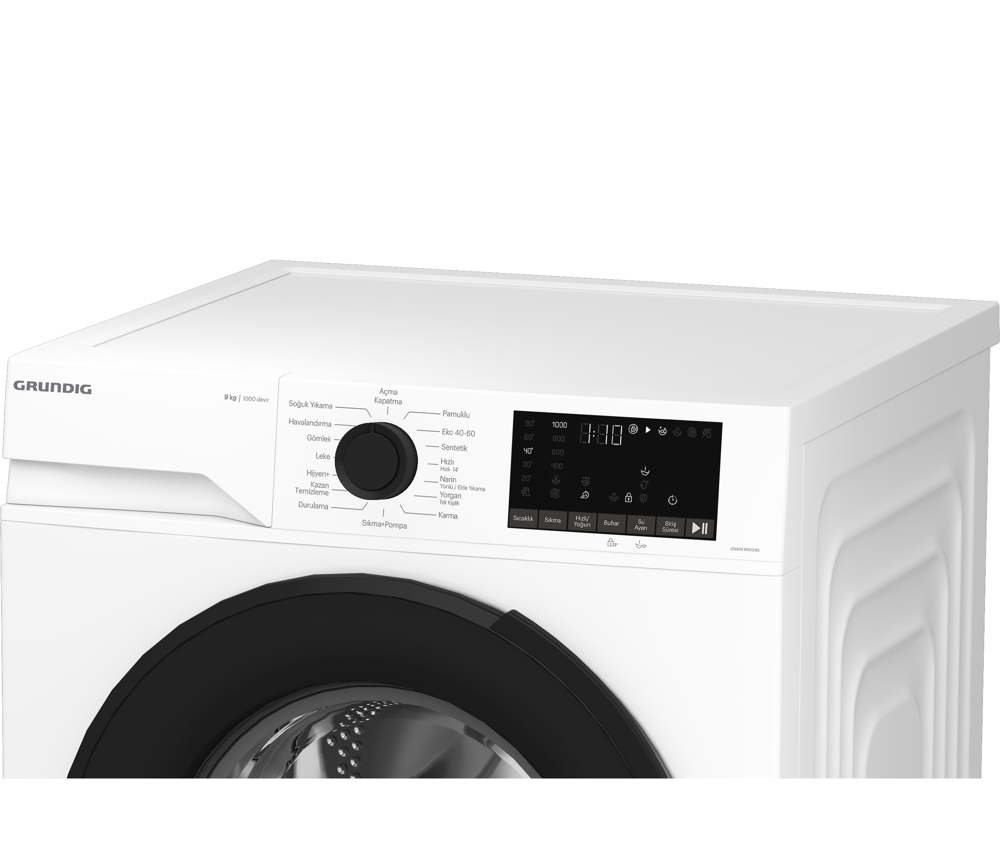 GNWM 91613 RS Grundig 9 Kg Inverter Motor Çamaşır Makinesi