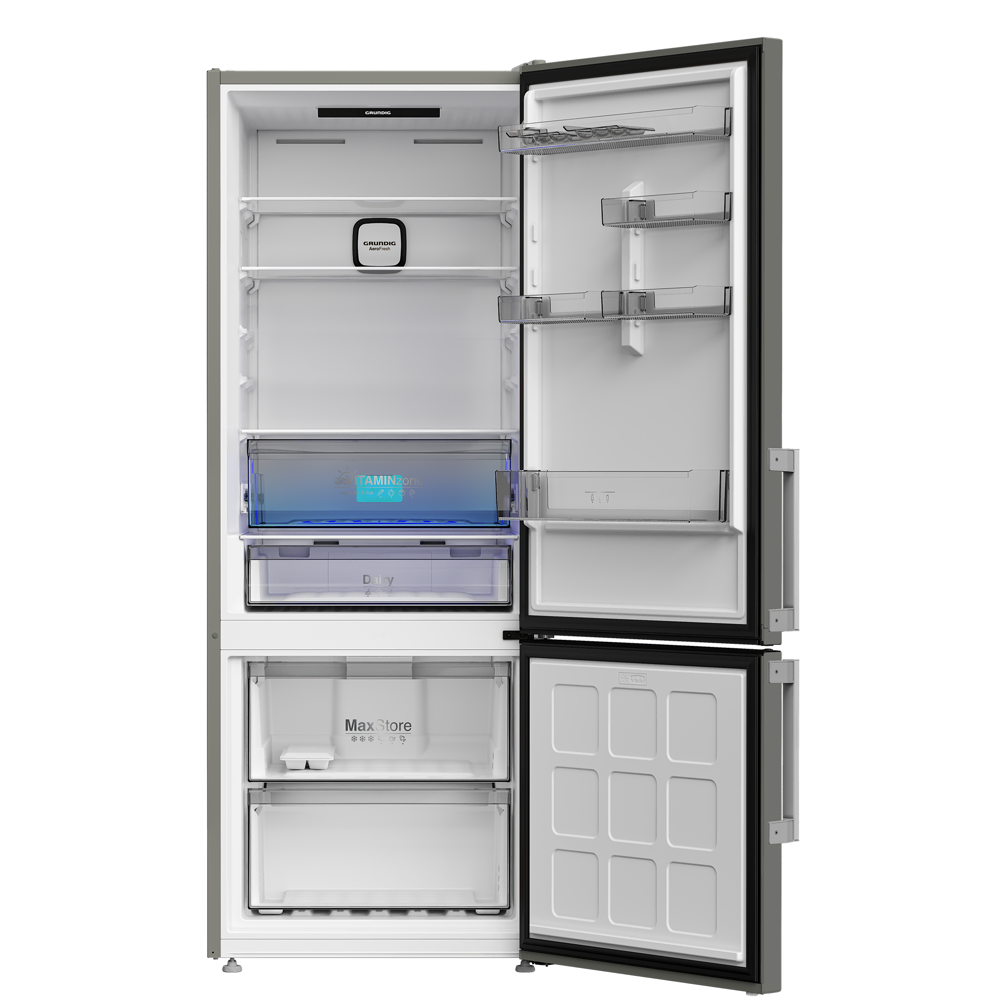 GPKND 477 MG Grundig Duo No Frost Net 477Lt. Manhattan Gray Buzdolabı