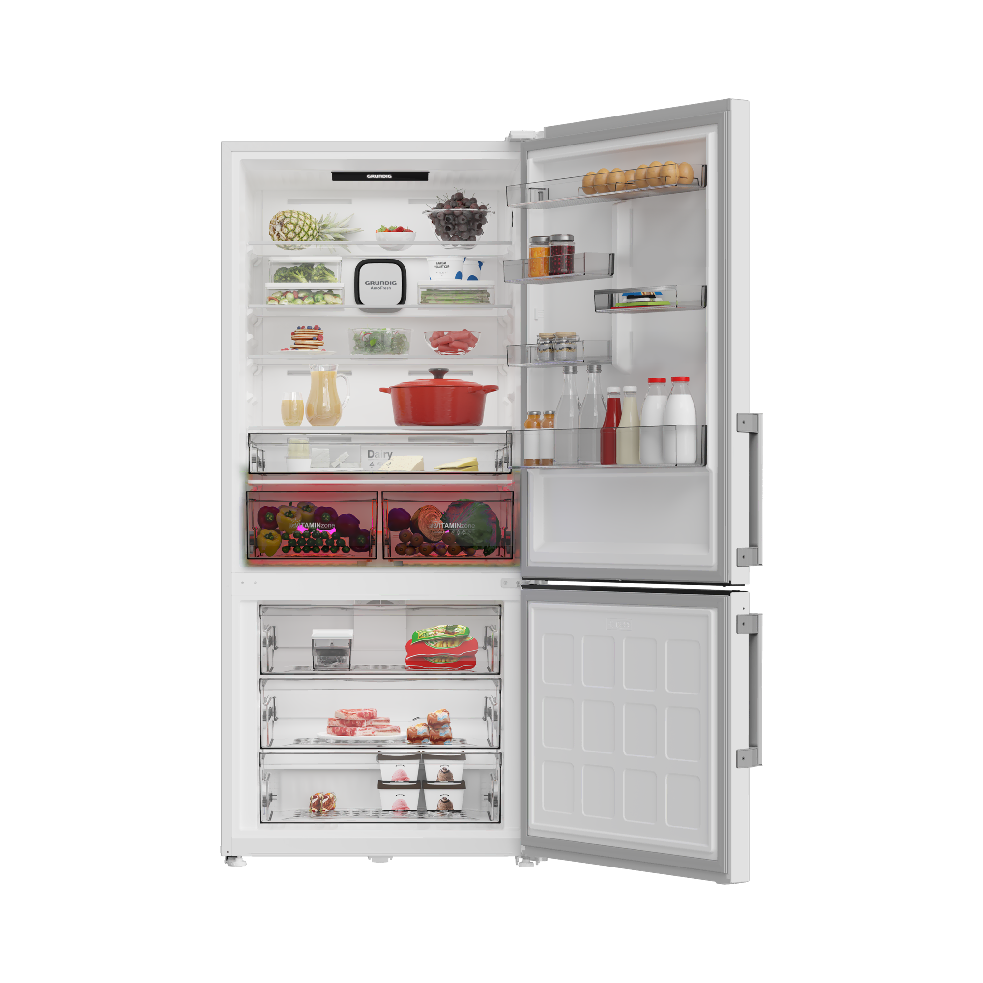 GPKND 615 Grundig AeroFresh Duo No Frost Net 615Lt. Buzdolabı