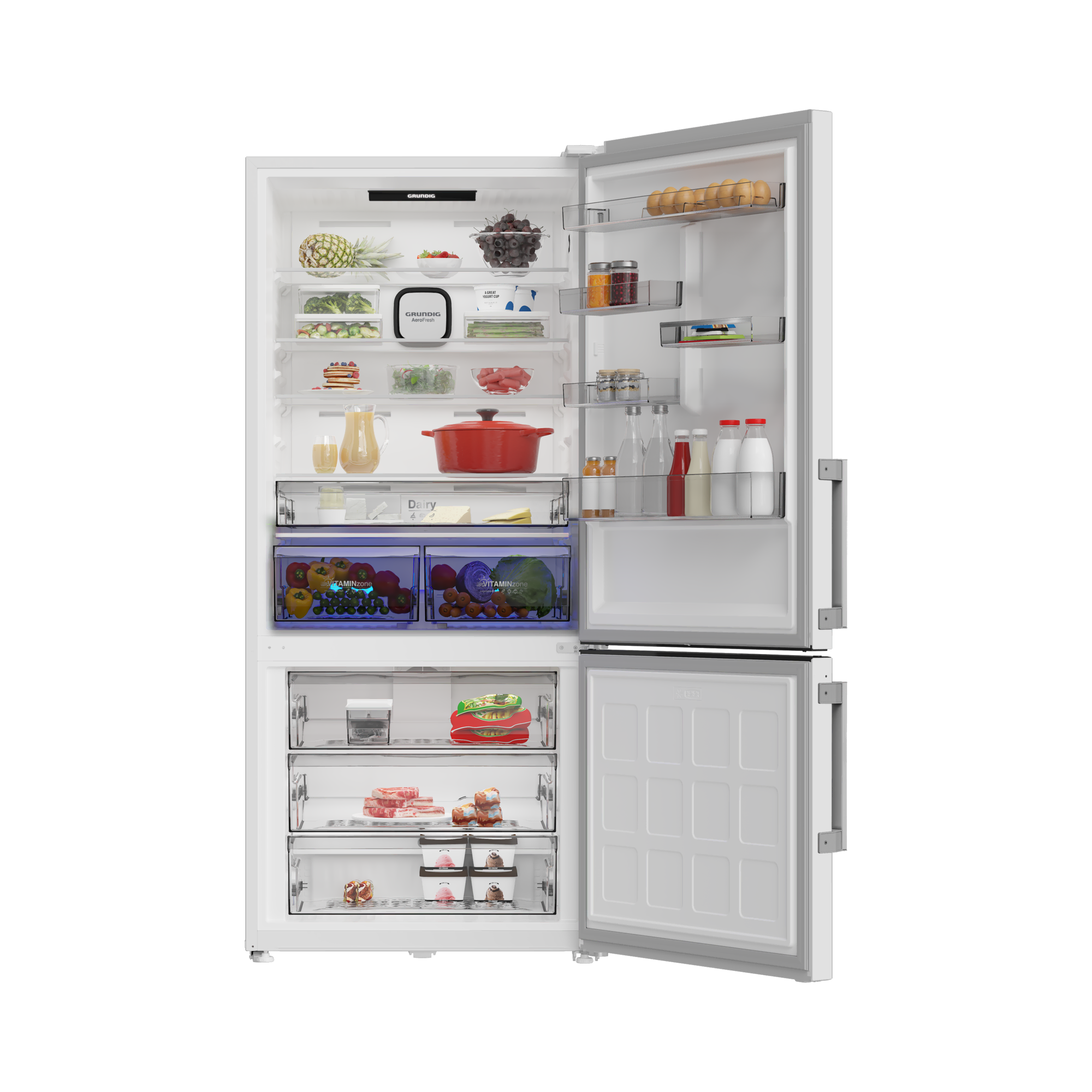 GPKND 615 Grundig AeroFresh Duo No Frost Net 615Lt. Buzdolabı