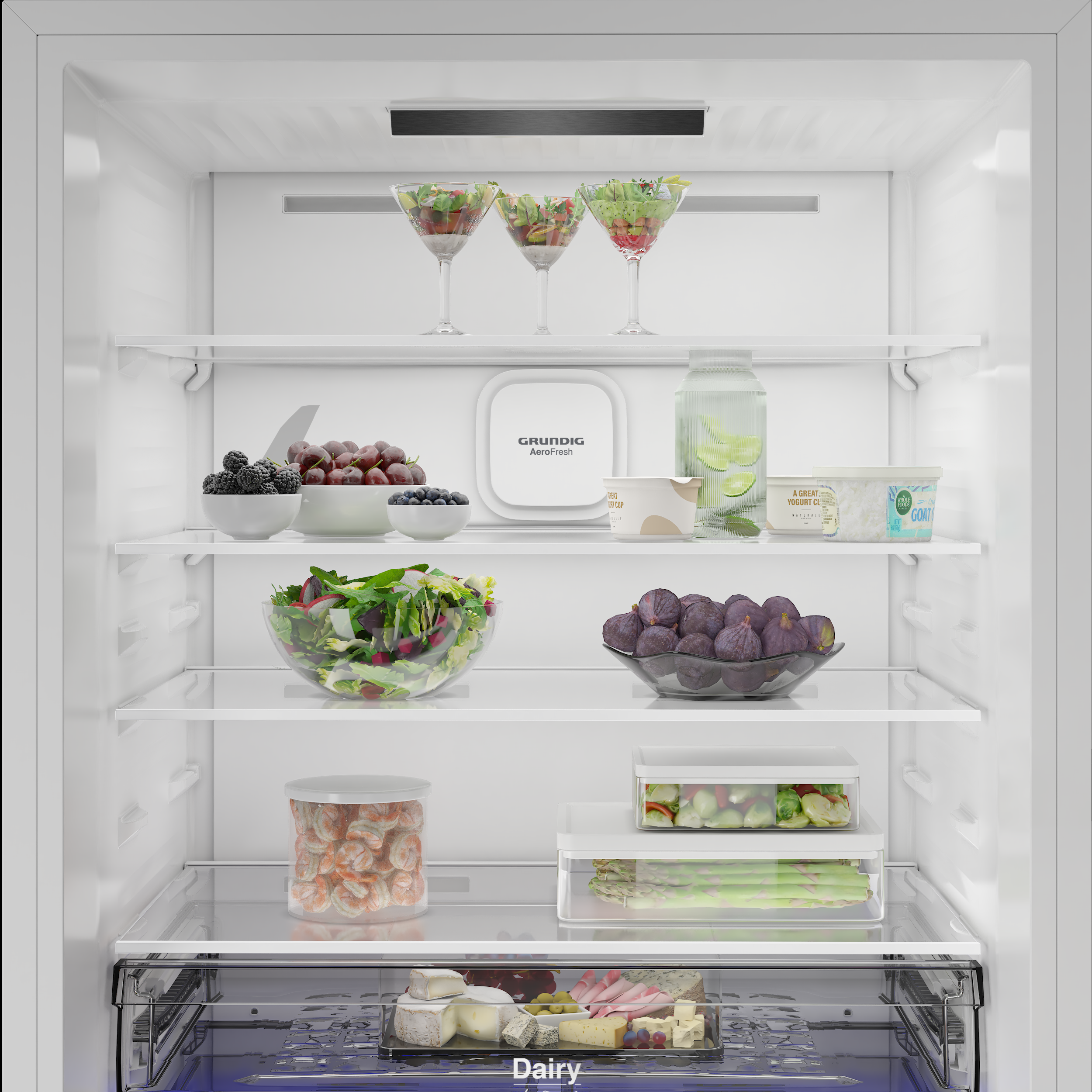 GPKND 616 Grundig AeroFresh Duo No Frost Net 615Lt. Buzdolabı