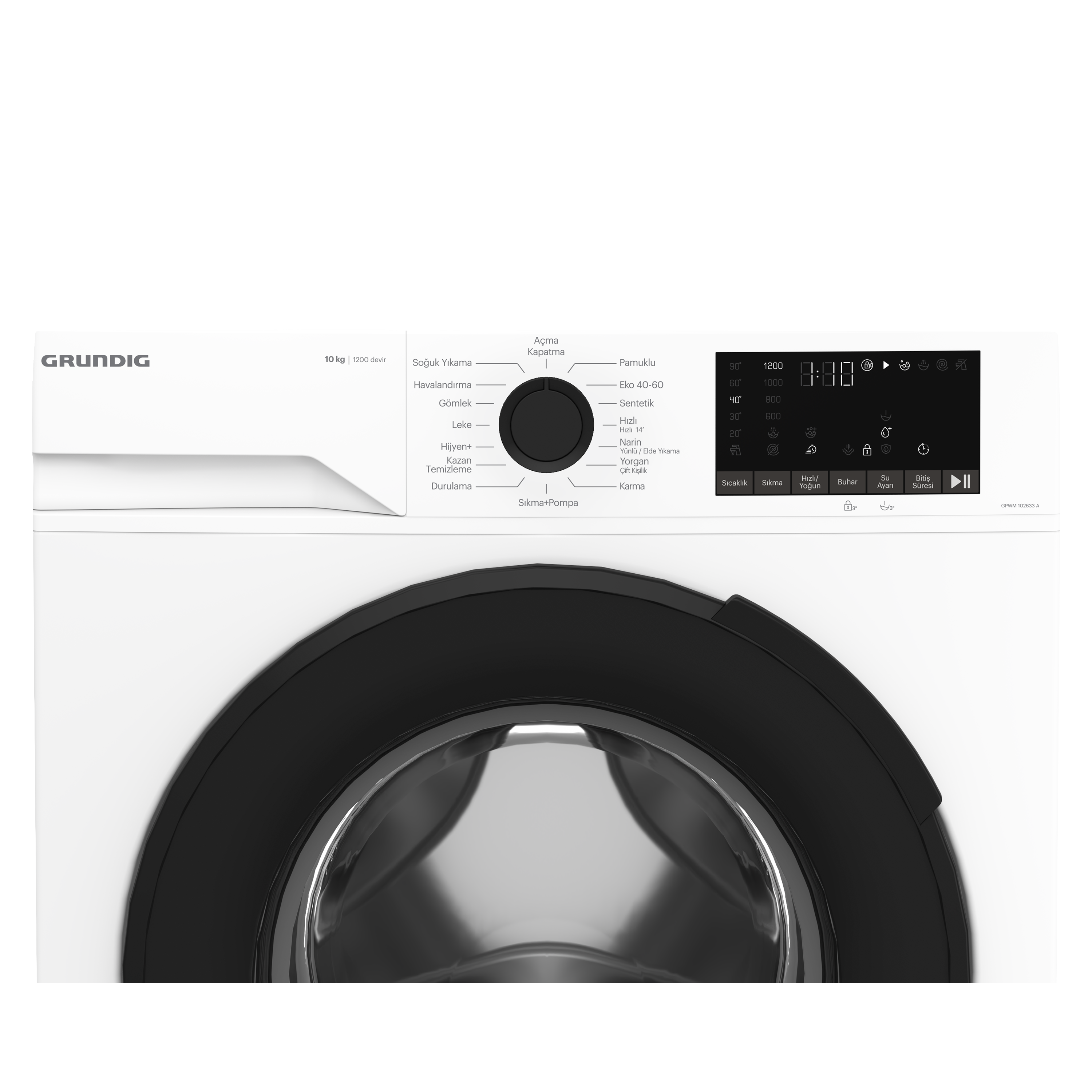 GPWM 102633 A Grundig 10 Kg Inverter Motor Çamaşır Makinesi