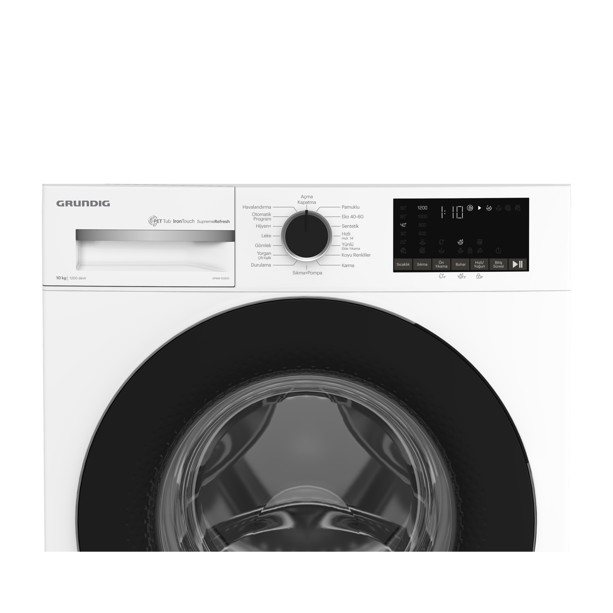 GPWM 102633 Grundig 10 Kg Inverter Motor Çamaşır Makinesi