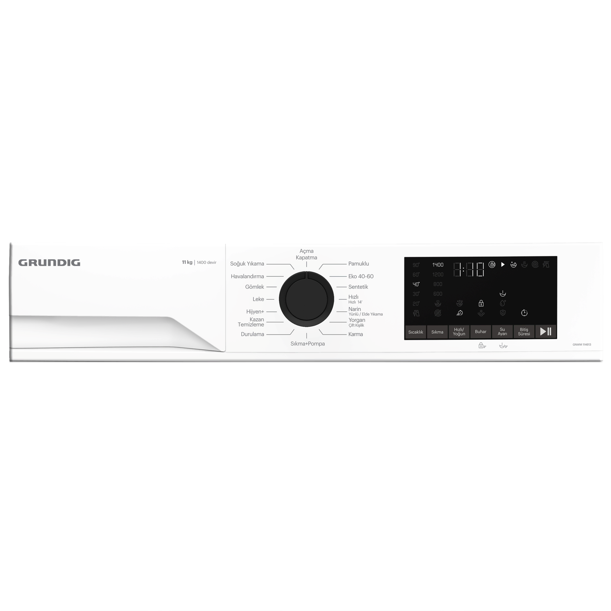 GPWM 114613 Grundig 11 Kg Inverter Motor Çamaşır Makinesi