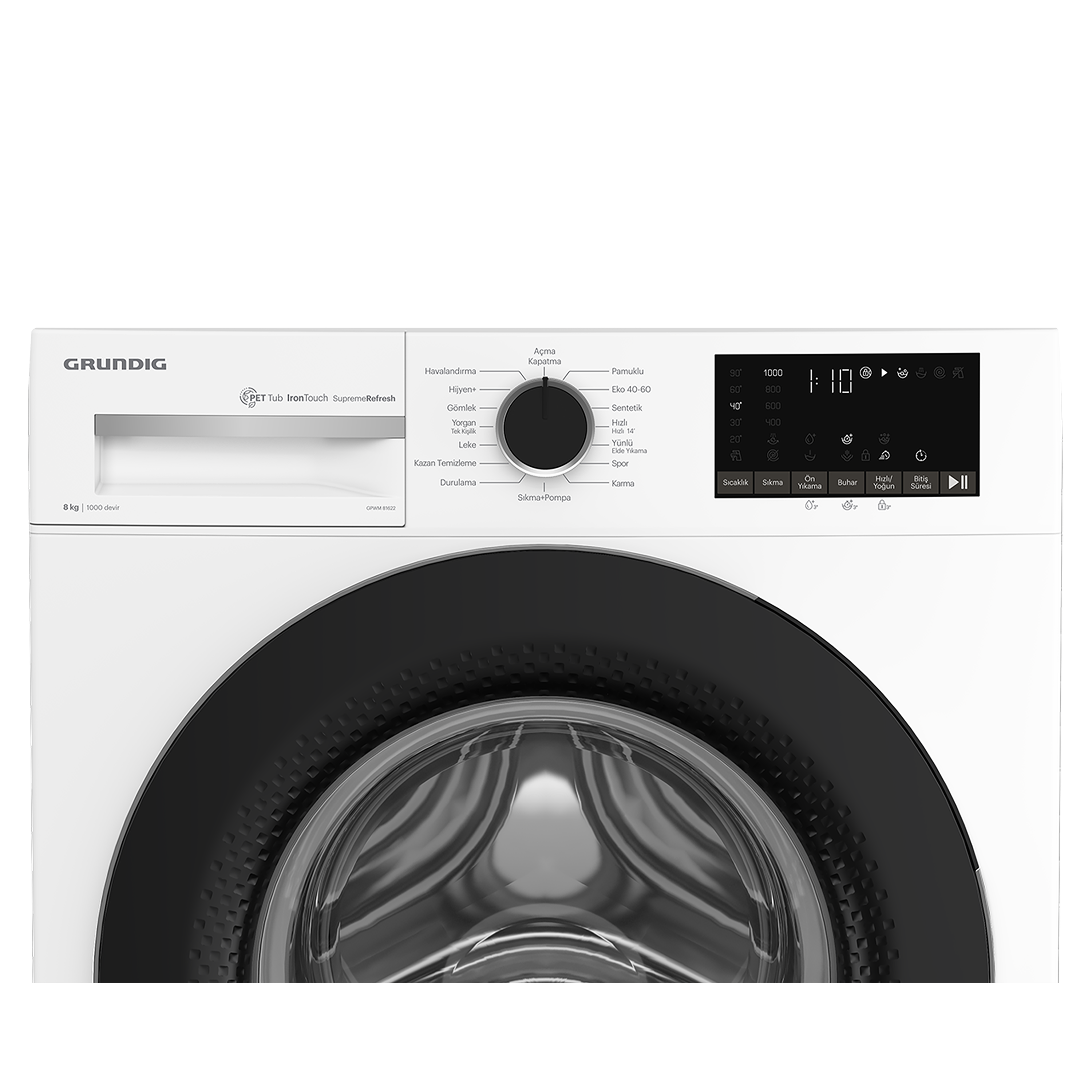 GPWM 81622 Grundig 8 Kg Inverter Motor Çamaşır Makinesi