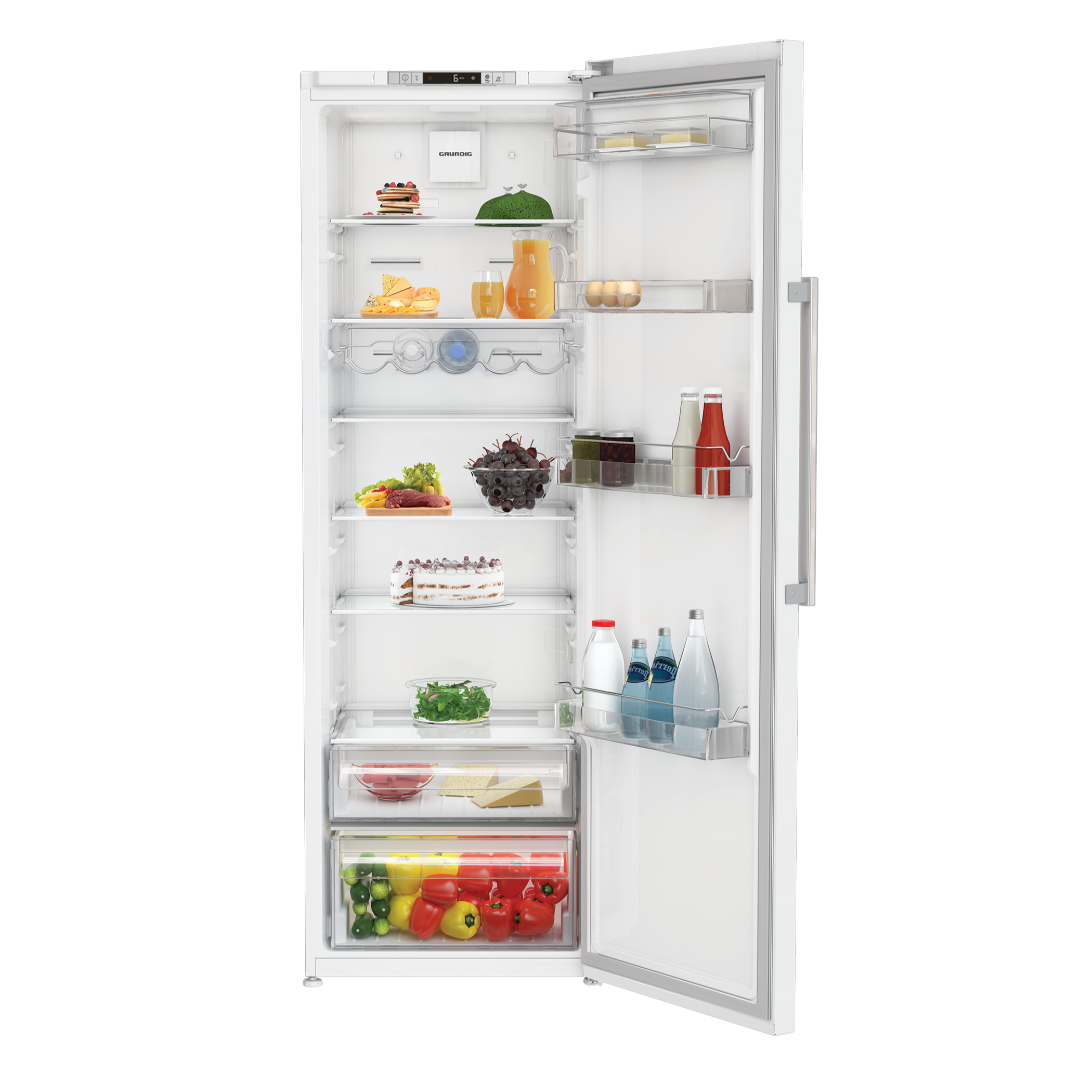 GSNR 10722 Grundig No Frost Net 375Lt Tek Kapılı Beyaz Buzdolabı