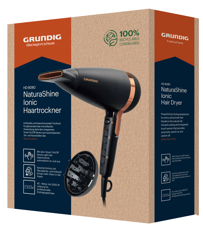 HD 8080 Grundig NaturaShine Saç Kurutma Makinesi