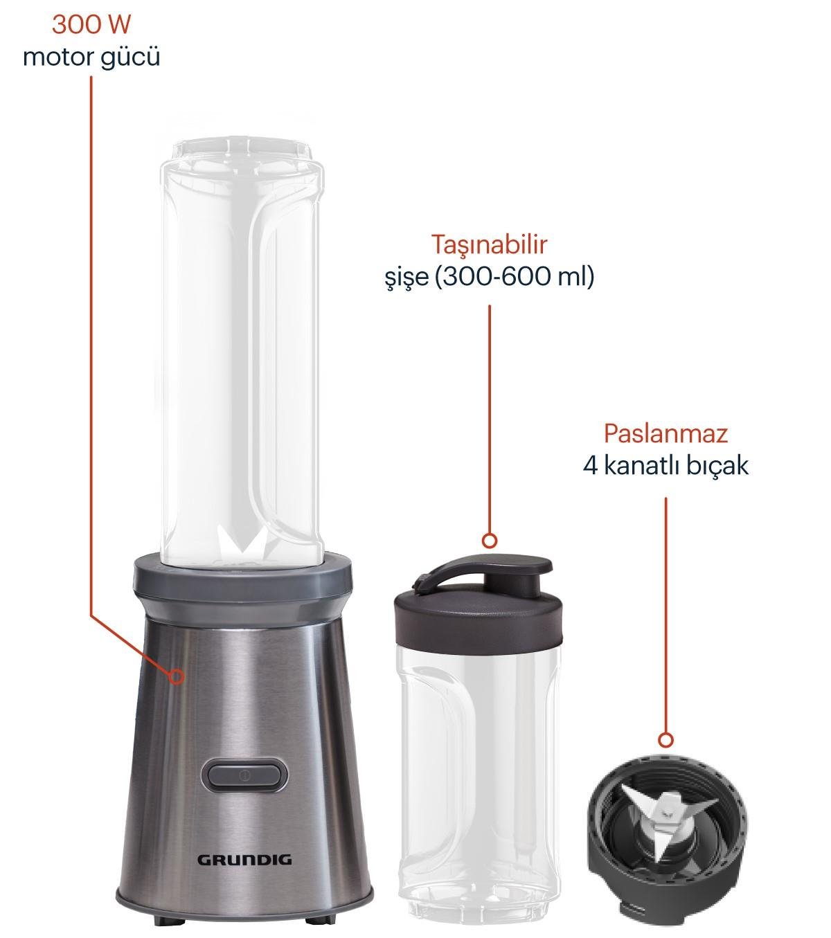 KB 4134 TI Grundig Fresh Fit Kişisel Blender