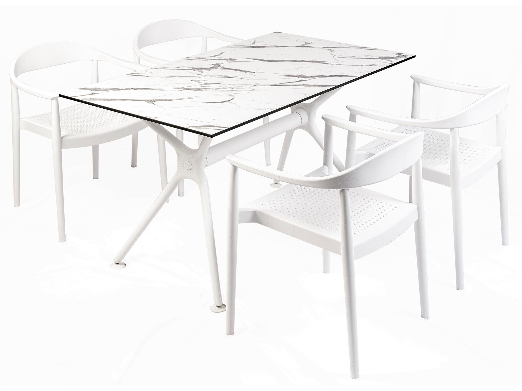 Kennedy Delta Plastik Kollu Sandalye Beyaz