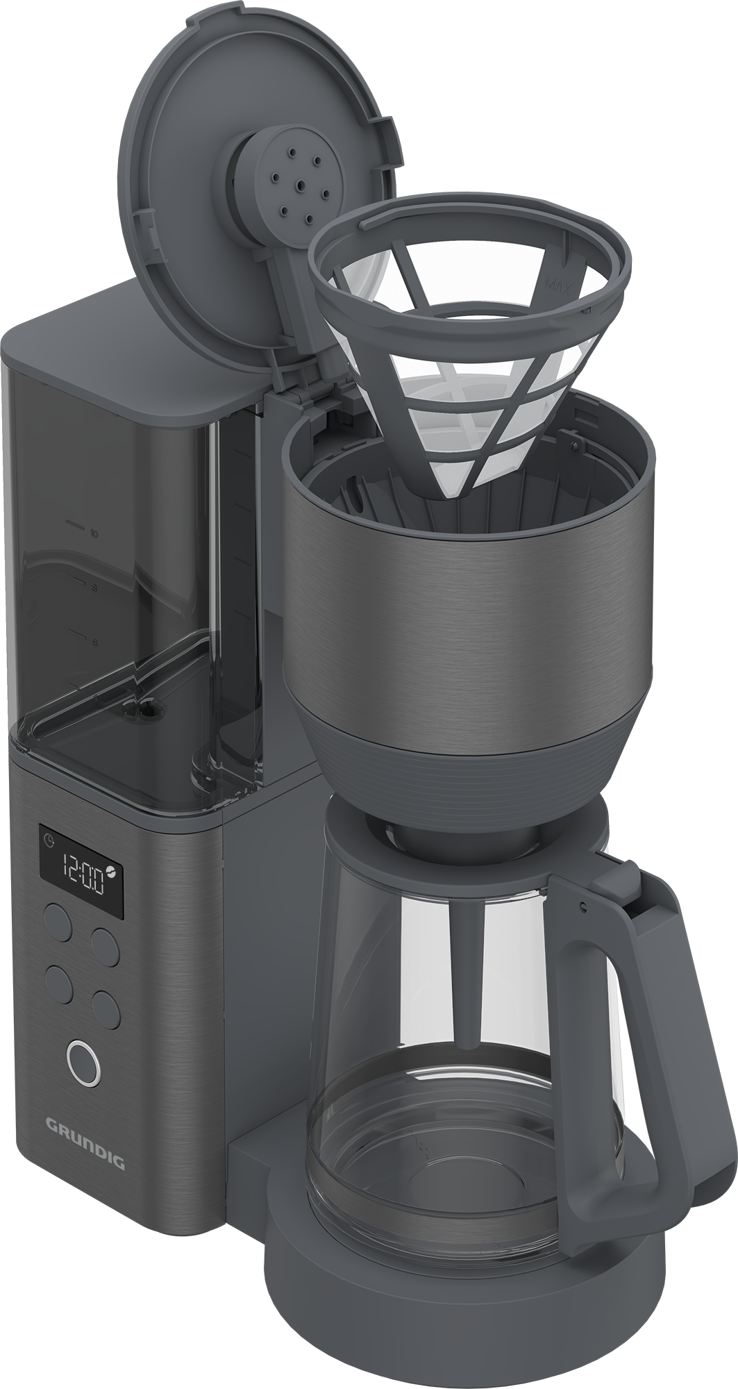 KM 7340 Grundig Dark Inox Filtre Kahve Makinesi