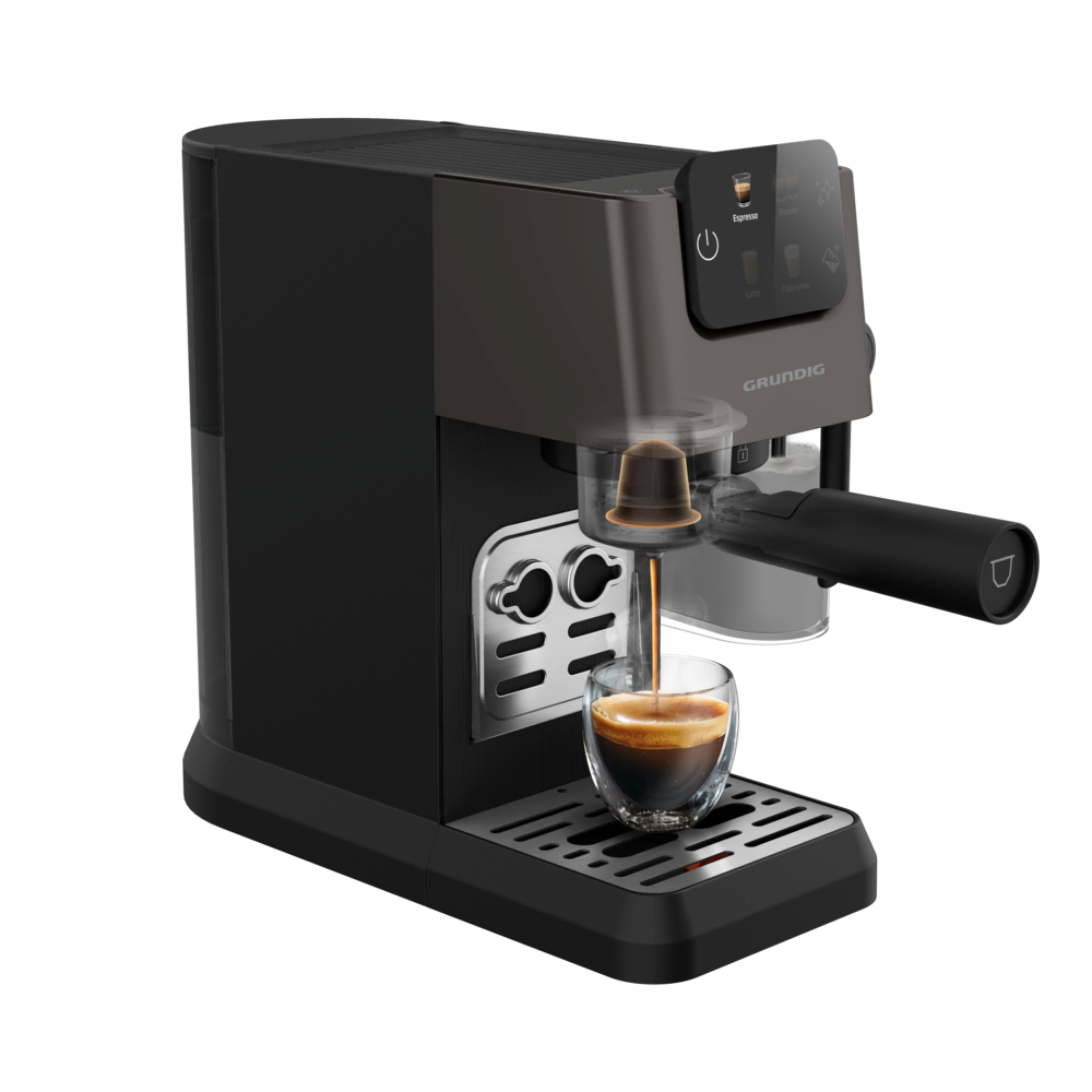 KSM 6430 Grundig Delisia Süt Hazneli Yarı Otomatik ve Kapsüllü Espresso Makinesi