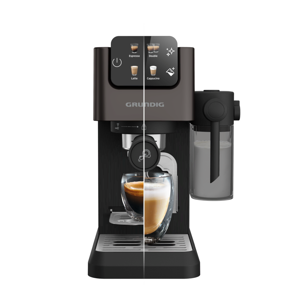 KSM 6430 Grundig Delisia Süt Hazneli Yarı Otomatik ve Kapsüllü Espresso Makinesi