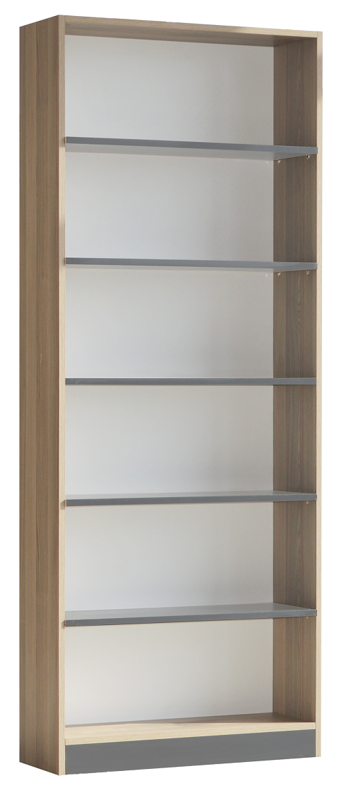 KTP102 Kitaplık 6 Bölmeli 80x27x202cm