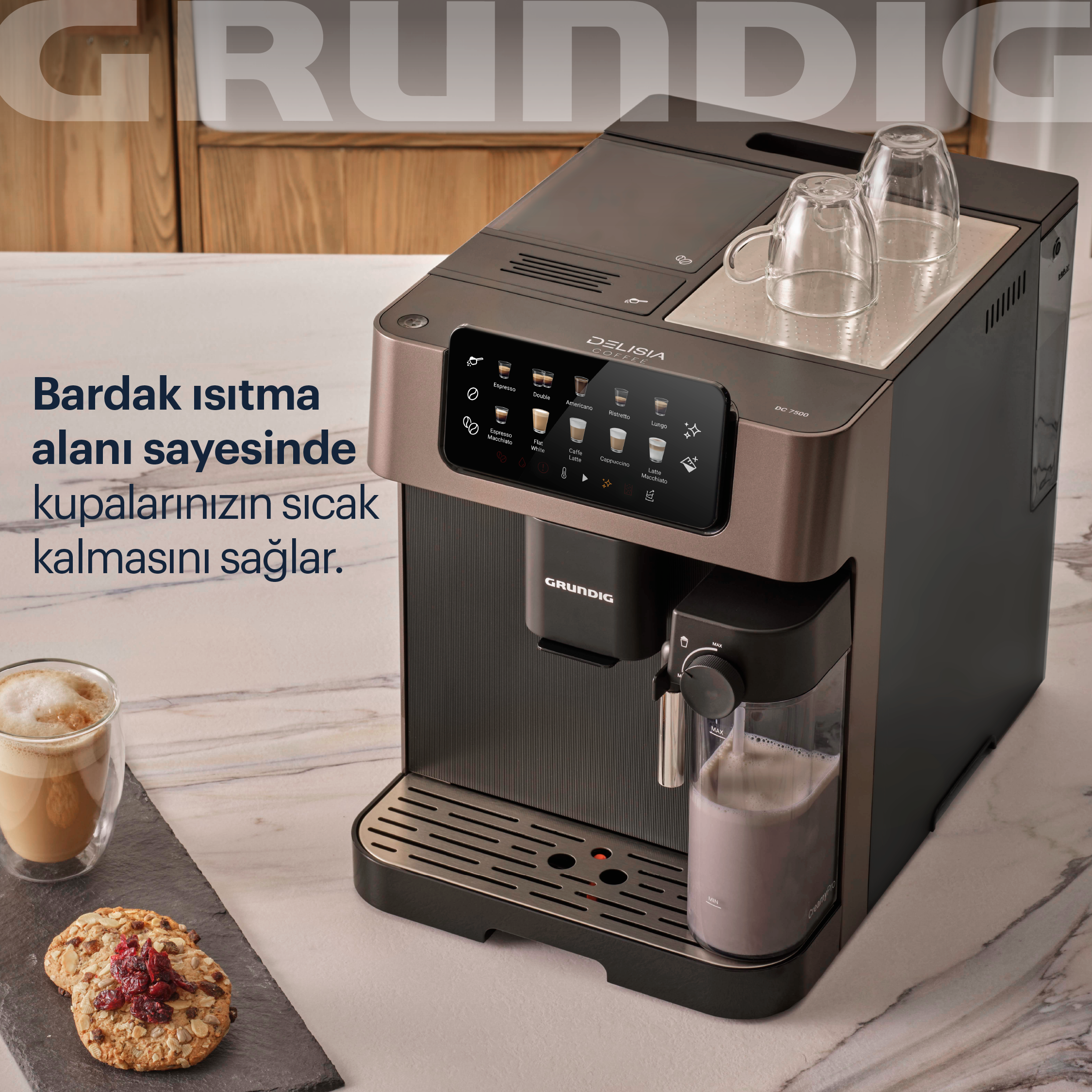 KVA 7230 Grundig Delisia Tam Otomatik Kahve Makinesi
