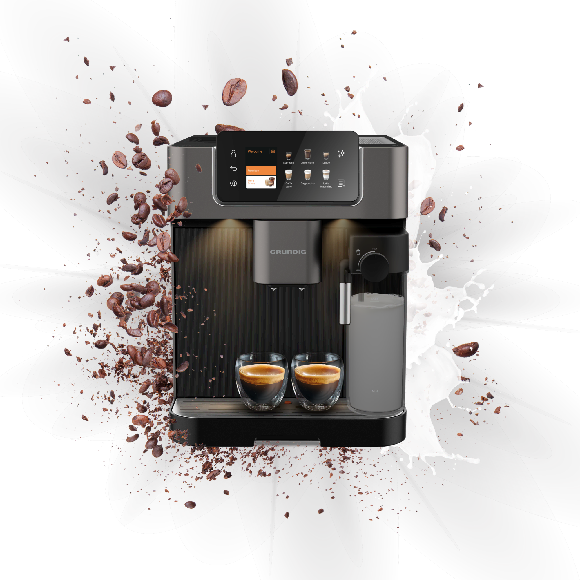 KVA 8230 Grundig Delisia Tam Otomatik HomeWhiz WIFI Kahve Makinesi