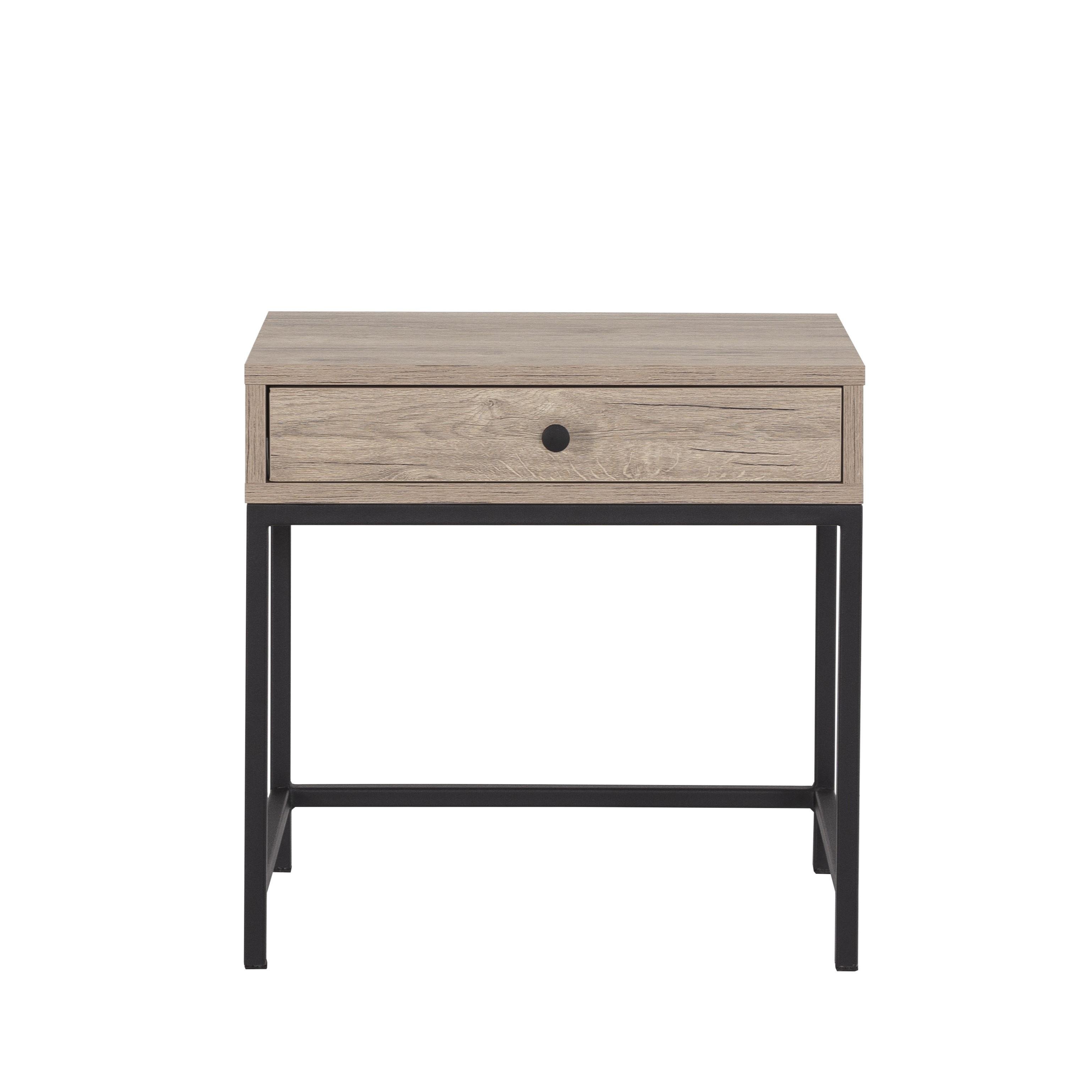 Lara Çekmeceli Dikdörtgen Köşe Sehpa 55x40x55cm