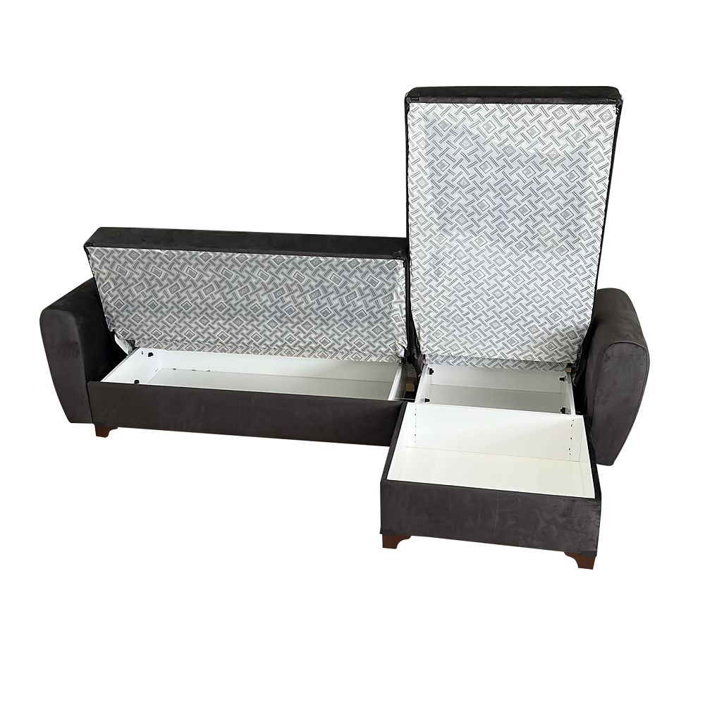 Linda Üçlü Köşe Koltuk Antrasit JAG 51