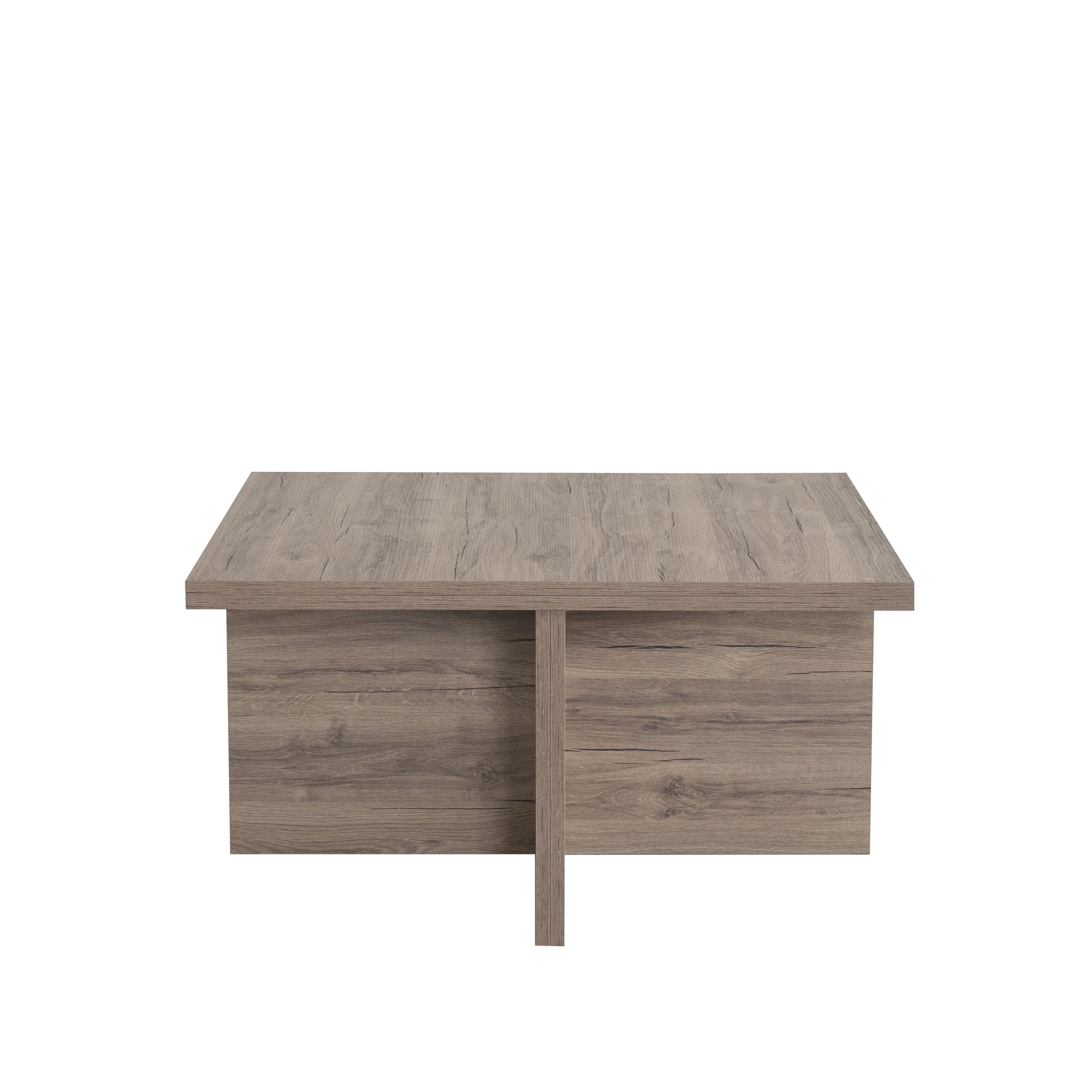 Madrid Puflu Kare Orta Sehpa 90x90x48cm