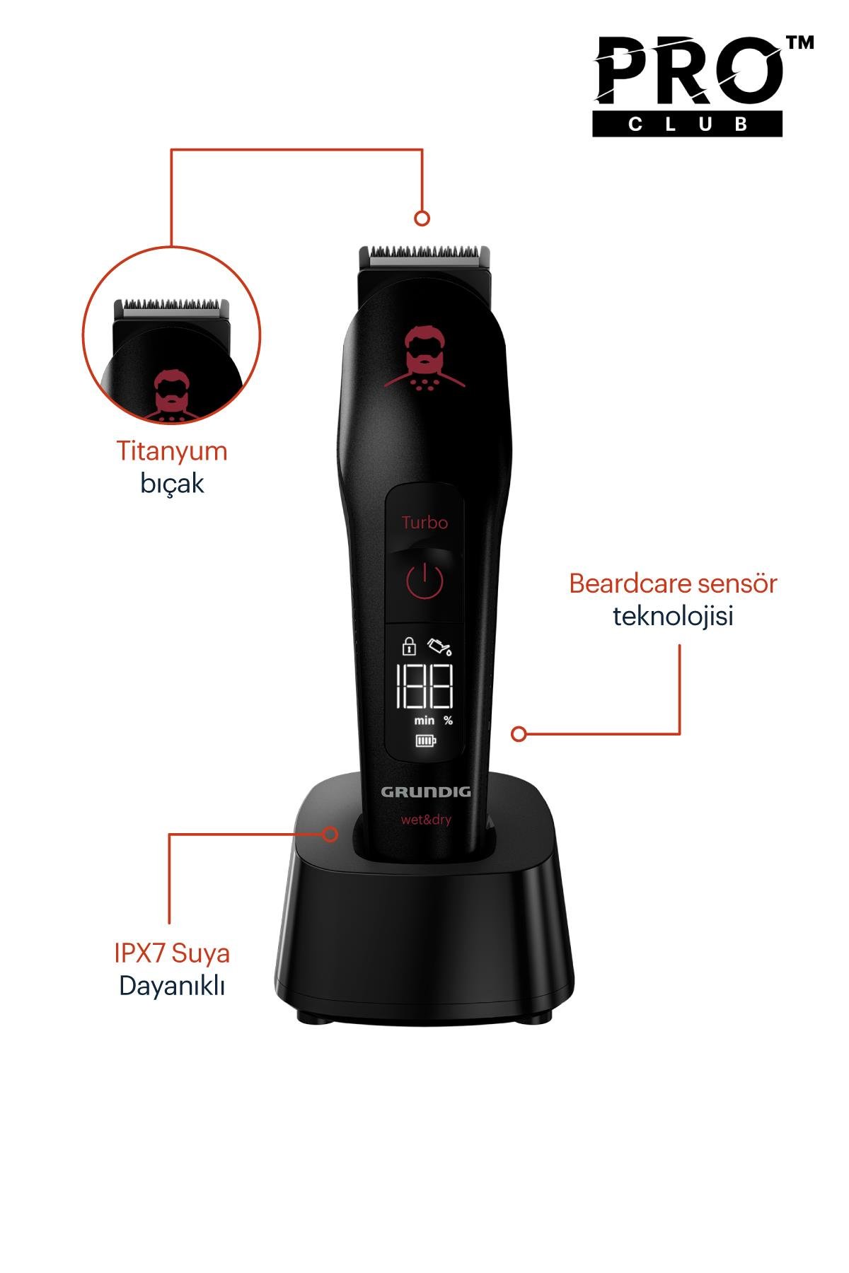 MGK 9030 Grundig ProClub™ Çok Amaçlı Saç ve Sakal Şekillendirme Seti