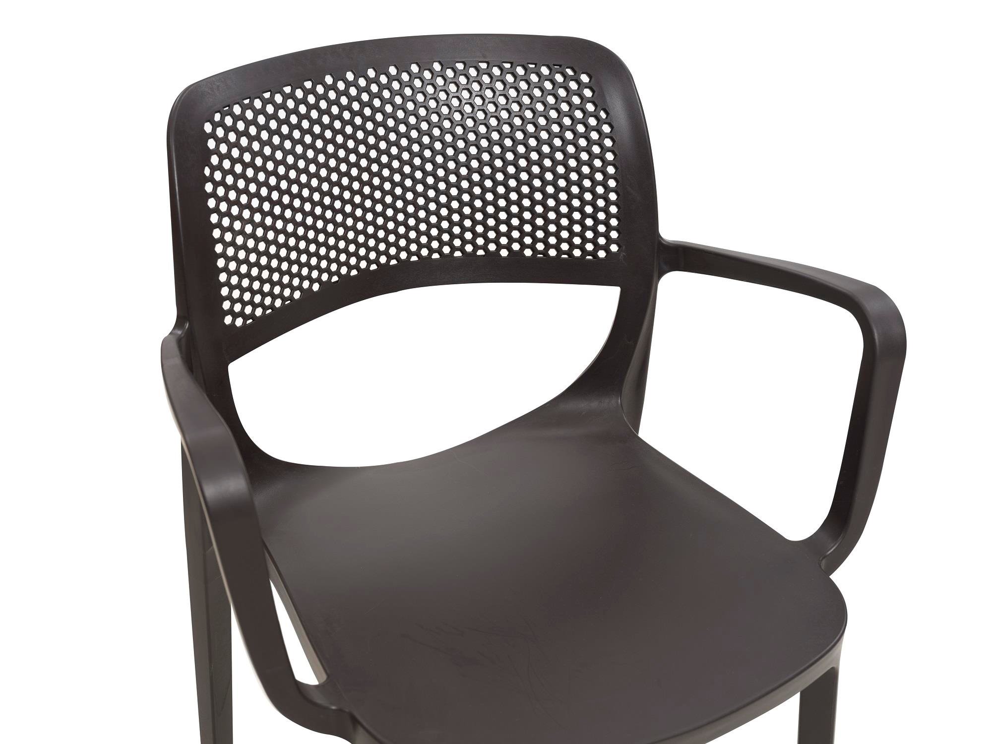 Mila Rainbow Plastik Kollu Sandalye Antrasit