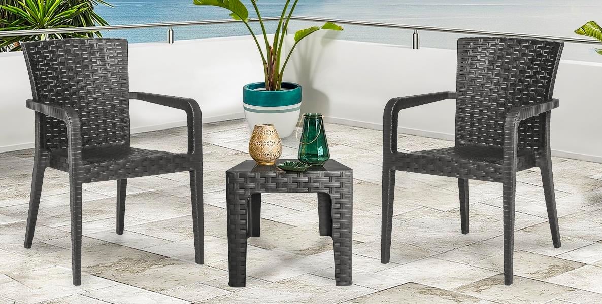 Monaco Starlux Rattan Sehpa Kahve