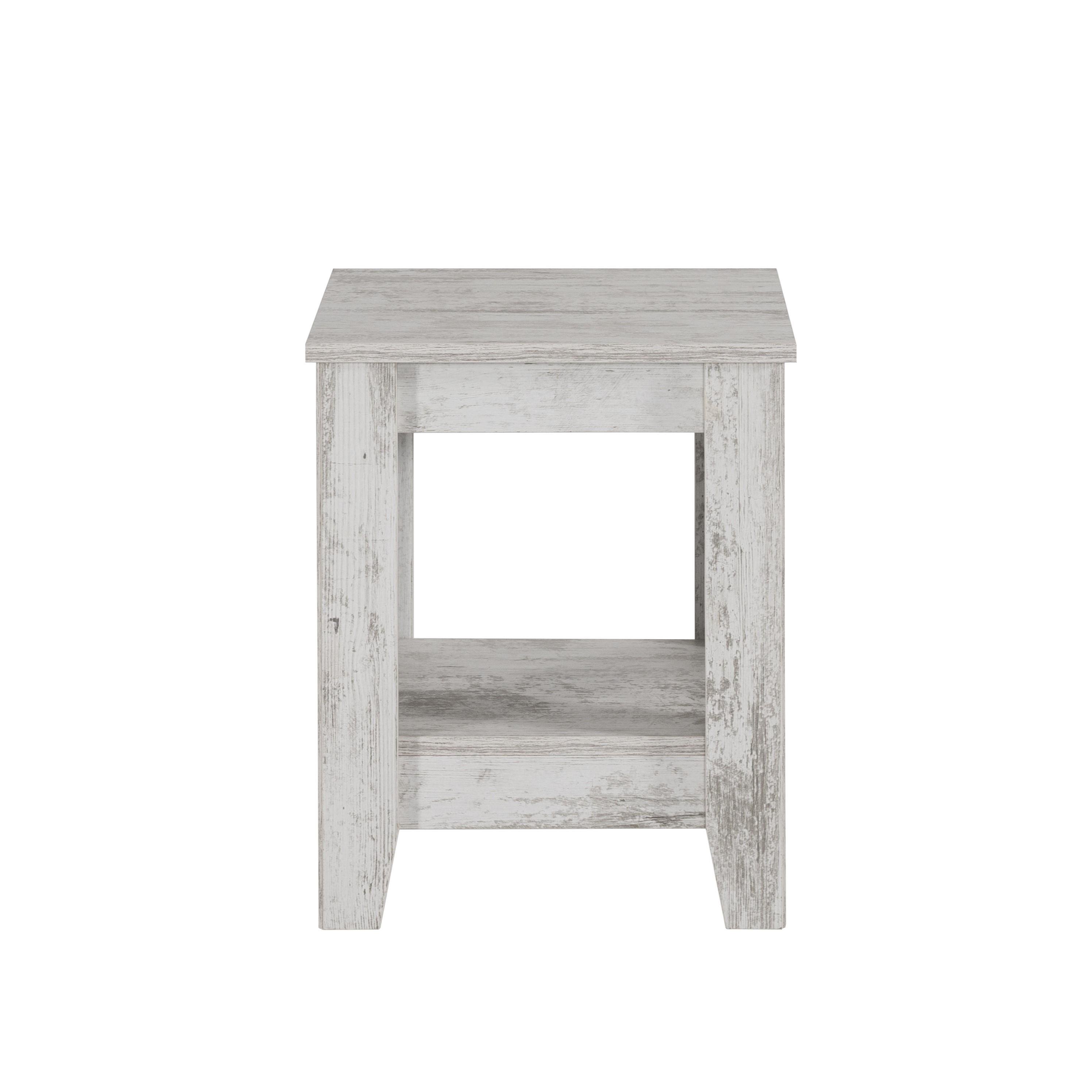 Montana Raflı Kare Köşe Sehpa 45x45x55cm