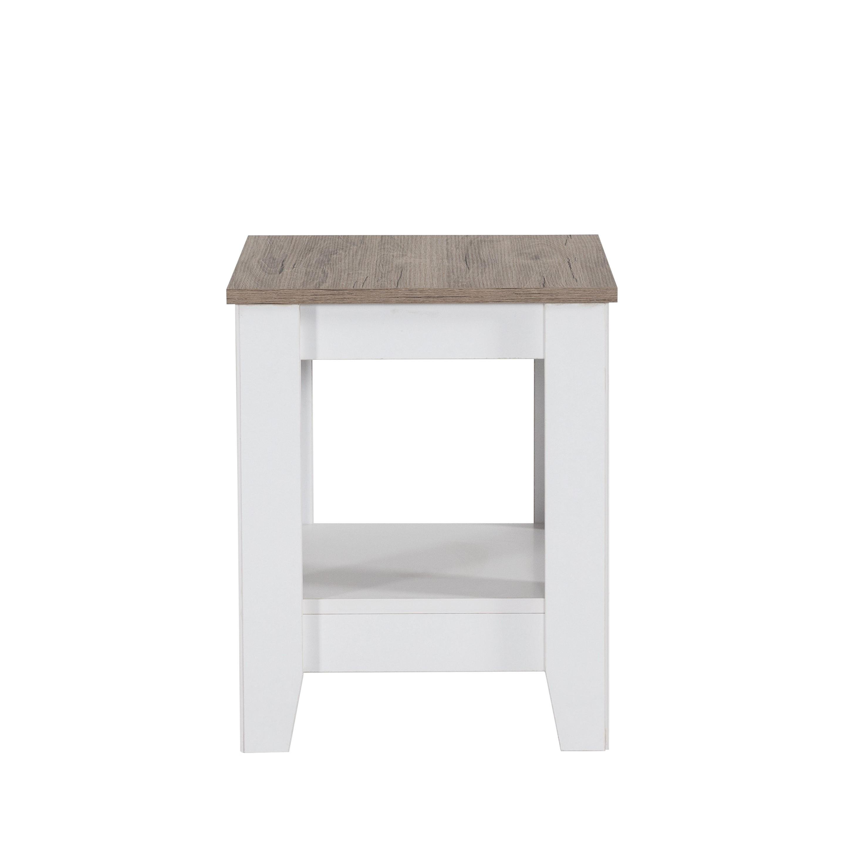 Montana Raflı Kare Köşe Sehpa 45x45x55cm