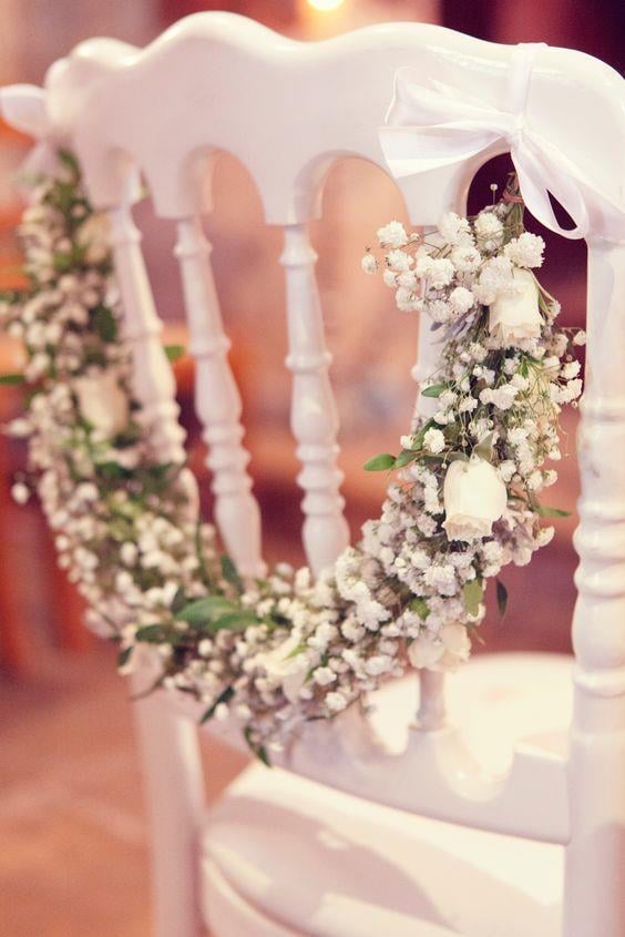 Napolyon Düğün Sandalyesi Beyaz