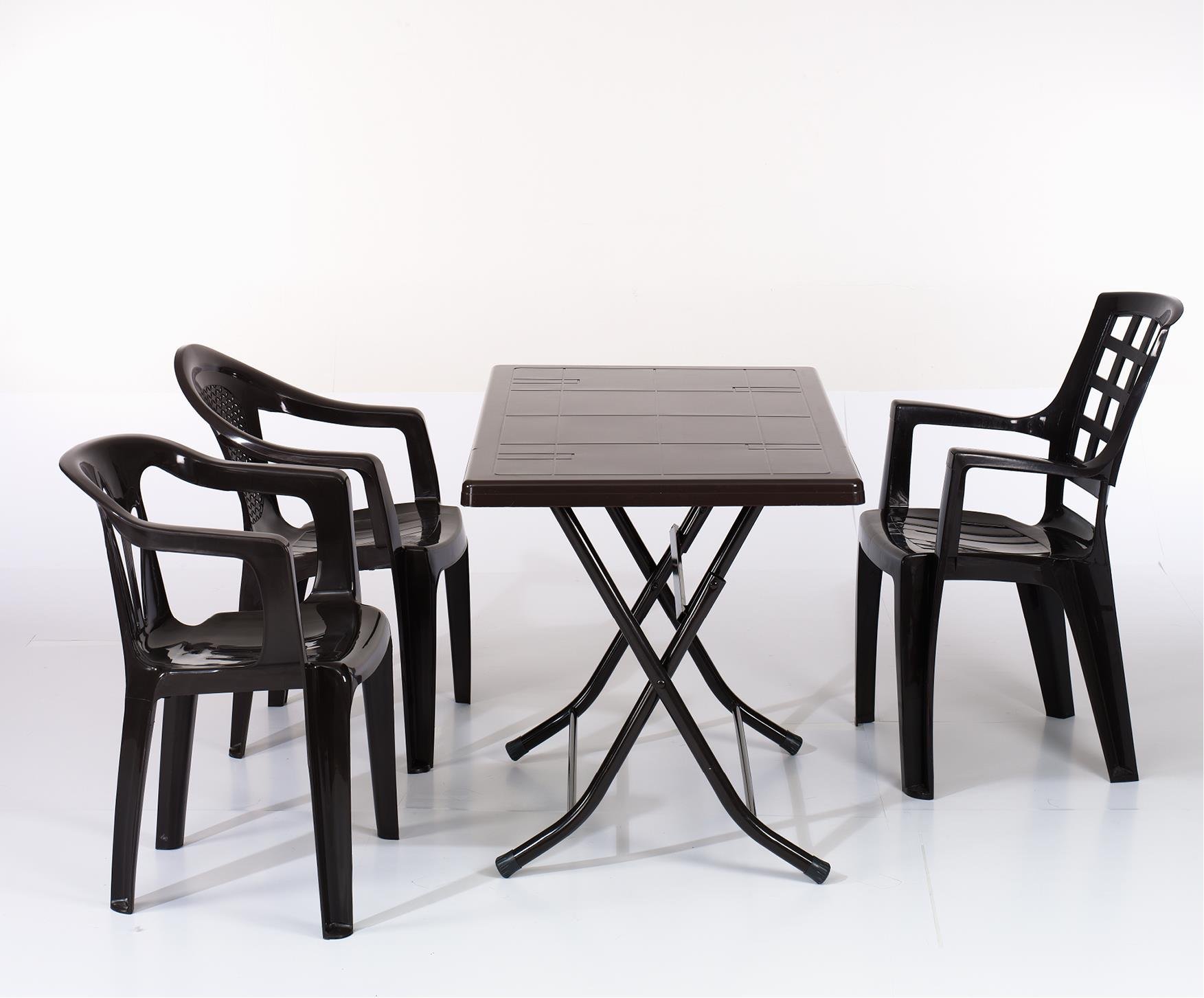 Neptün Starlux Katlanır Ayak Masa Kahve 68x118