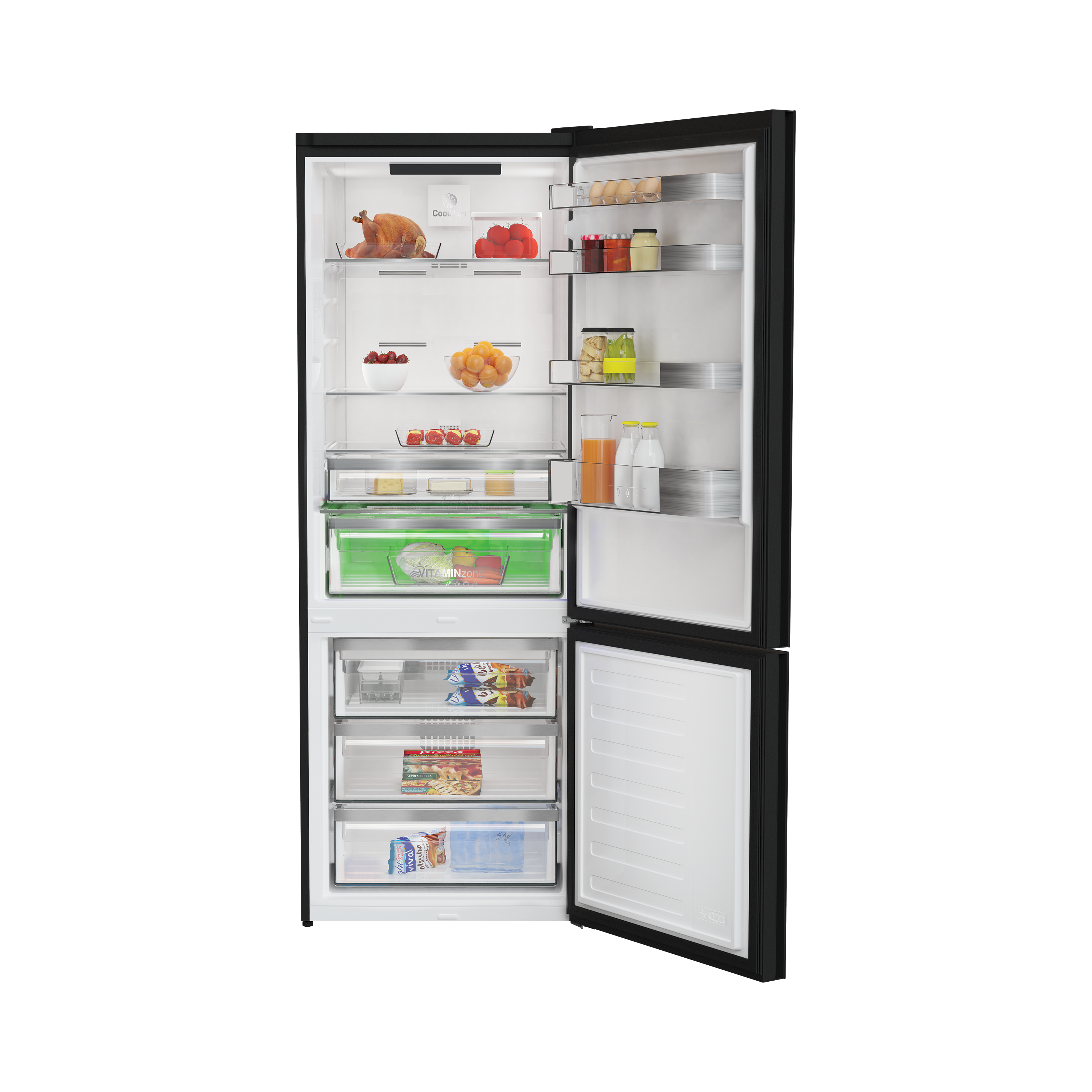 PBZL 9561 C Leisure Siyah Cam Net 514Lt. Buzdolabı