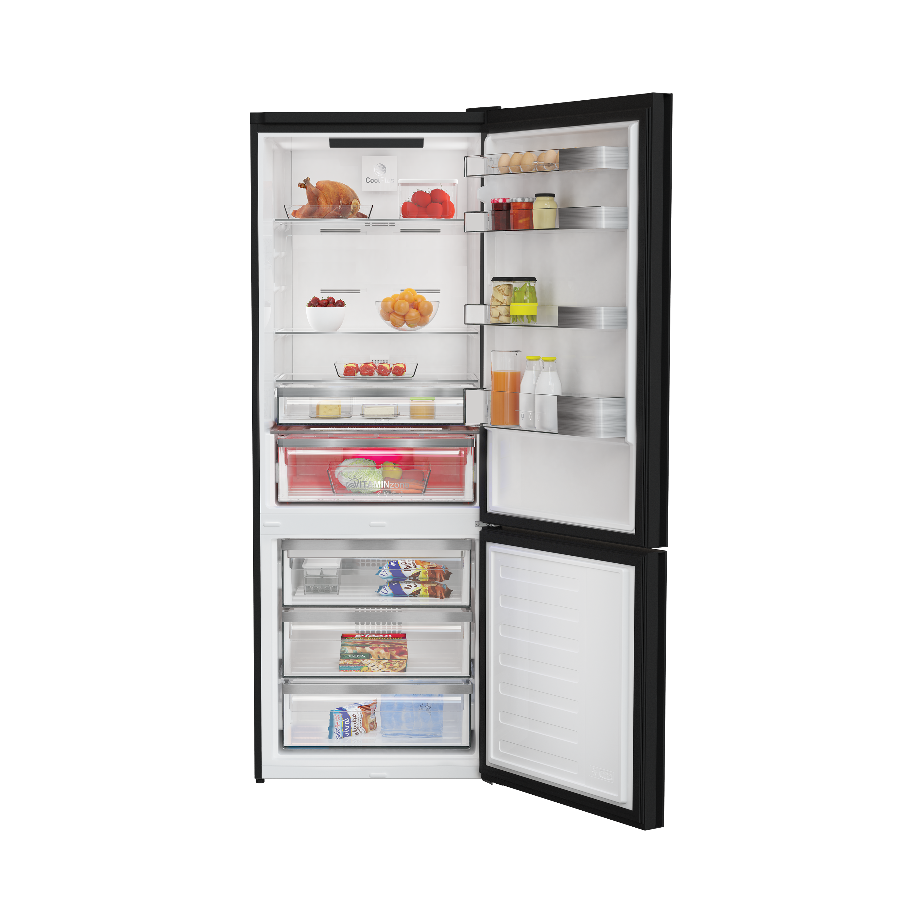 PBZL 9561 C Leisure Siyah Cam Net 514Lt. Buzdolabı