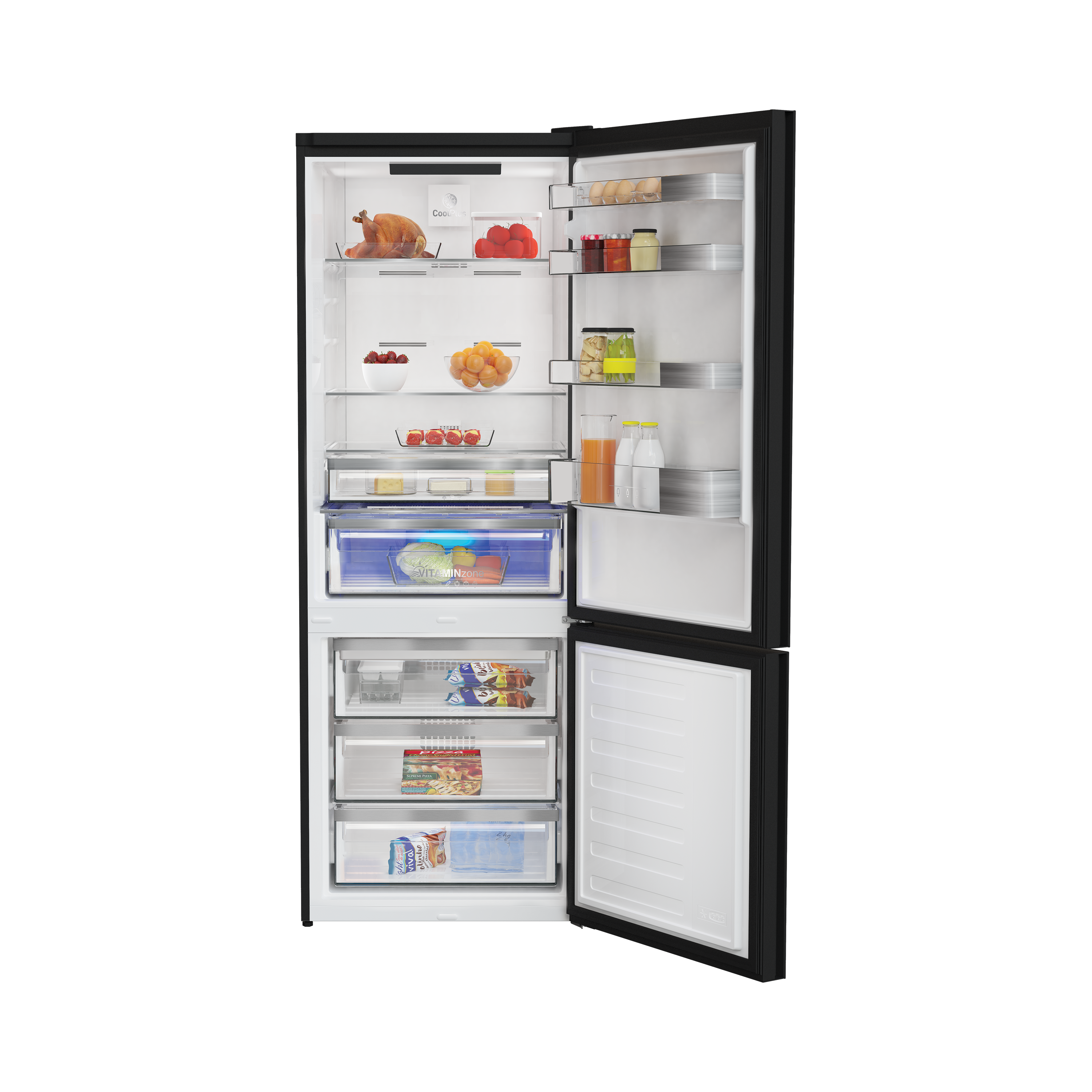 PBZL 9561 C Leisure Siyah Cam Net 514Lt. Buzdolabı