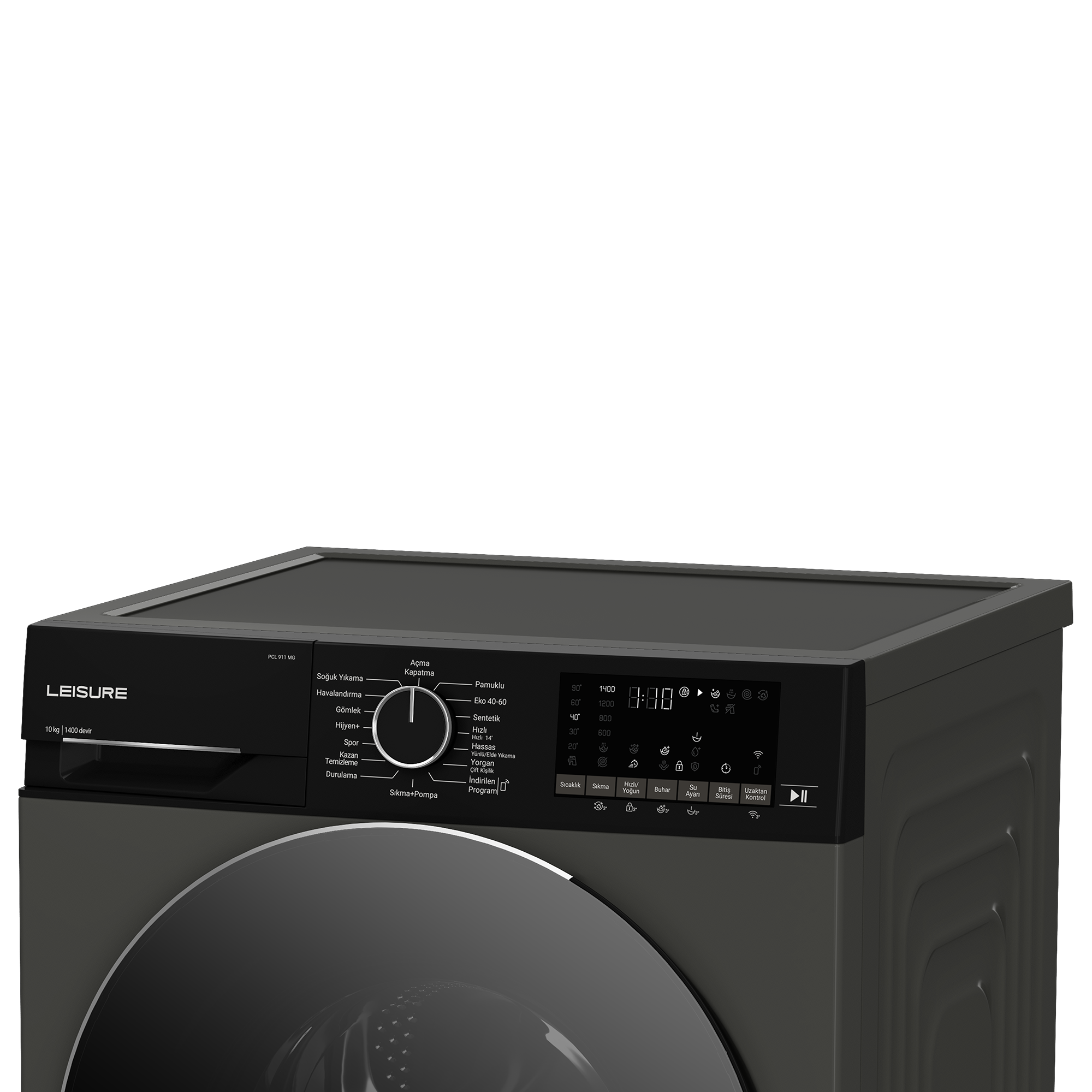 PCL 911 MG Leisure 10 Kg Inverter Motor HomeWhiz Smart Çamaşır Makinesi