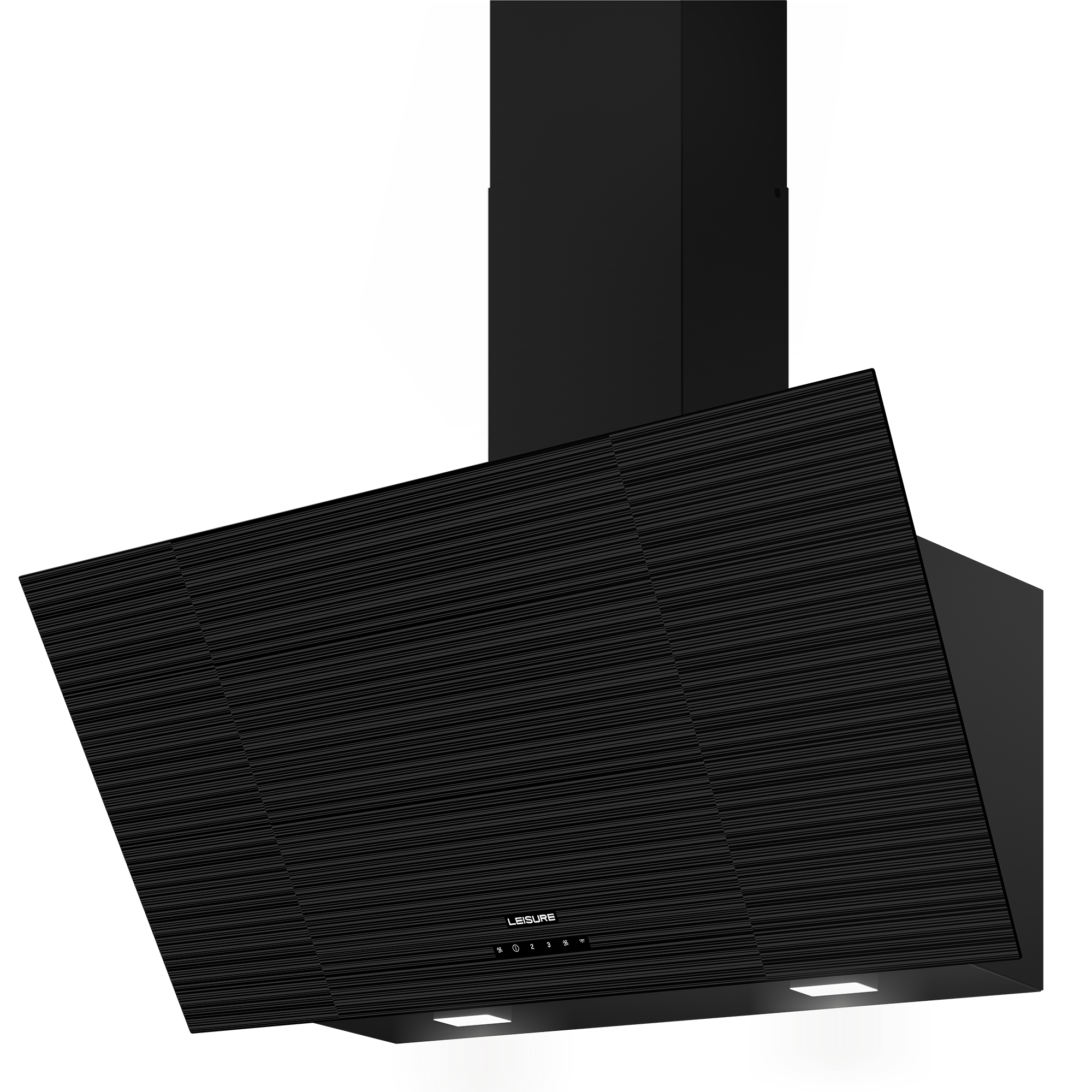 PDLY 909 S Leisure Siyah Cam Y Tipi Davlumbaz