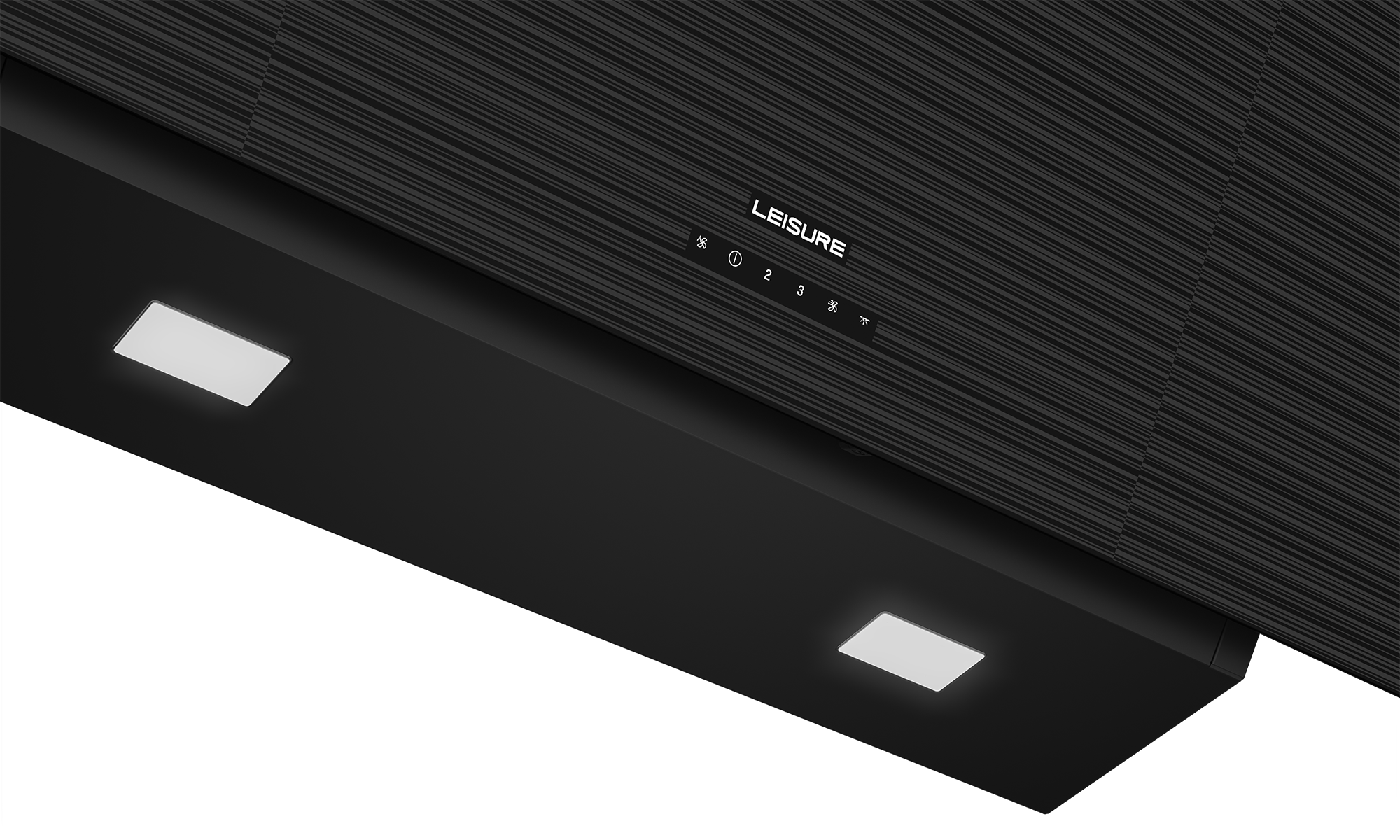 PDLY 909 S Leisure Siyah Cam Y Tipi Davlumbaz