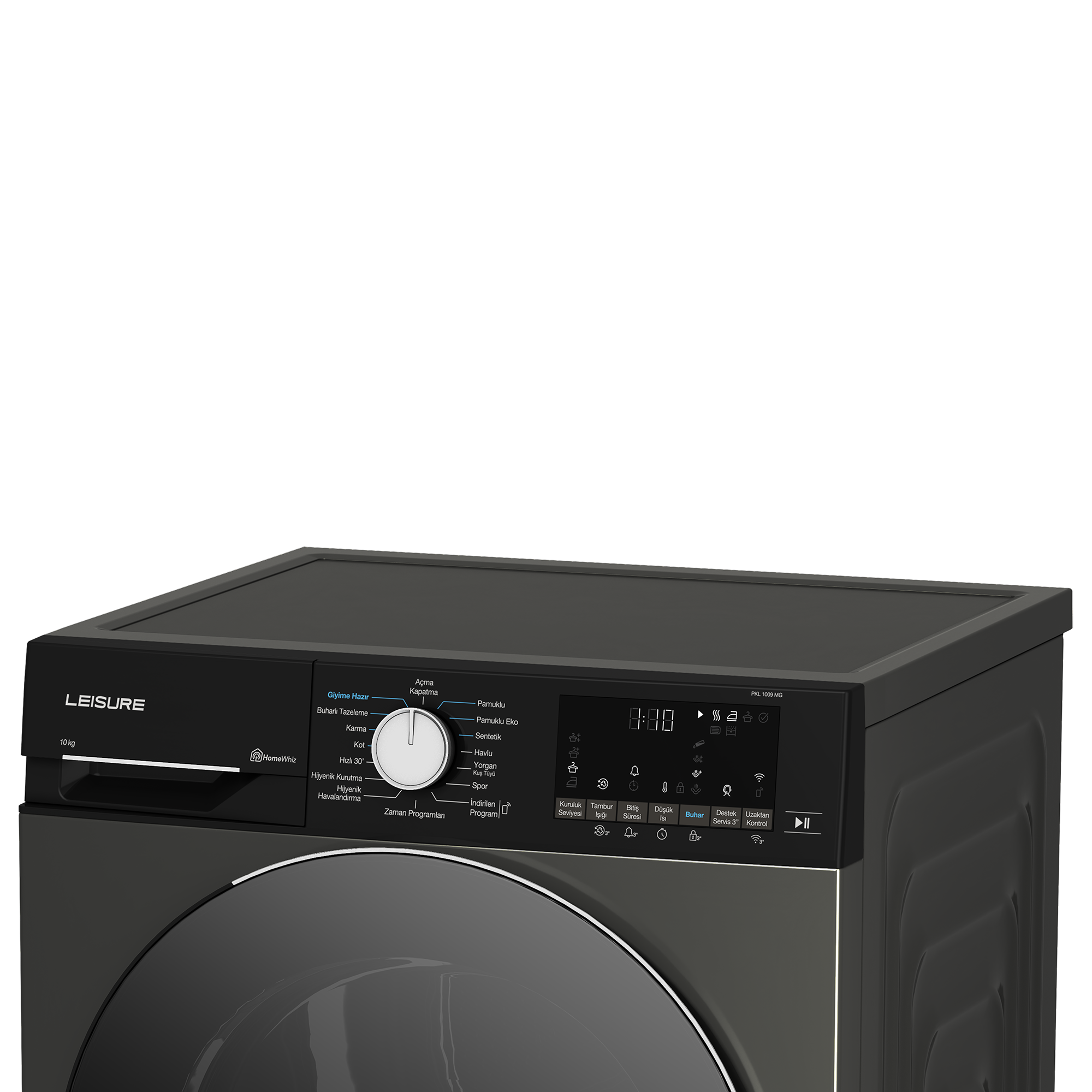 PKL 1009 MG Leisure 10 Kg Hibrit Manhattan Gray Kurutma Makinesi