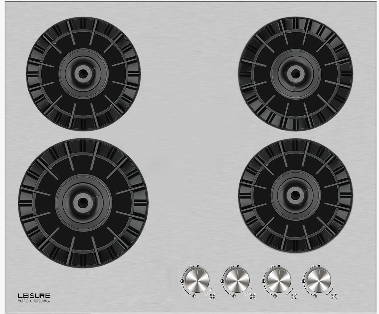 POCD 600 I Leisure Ankastre 4 Göz Gaz Inox Ocak