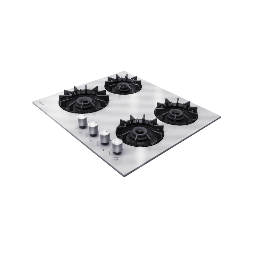 POCD 600 I Leisure Ankastre 4 Göz Gaz Inox Ocak